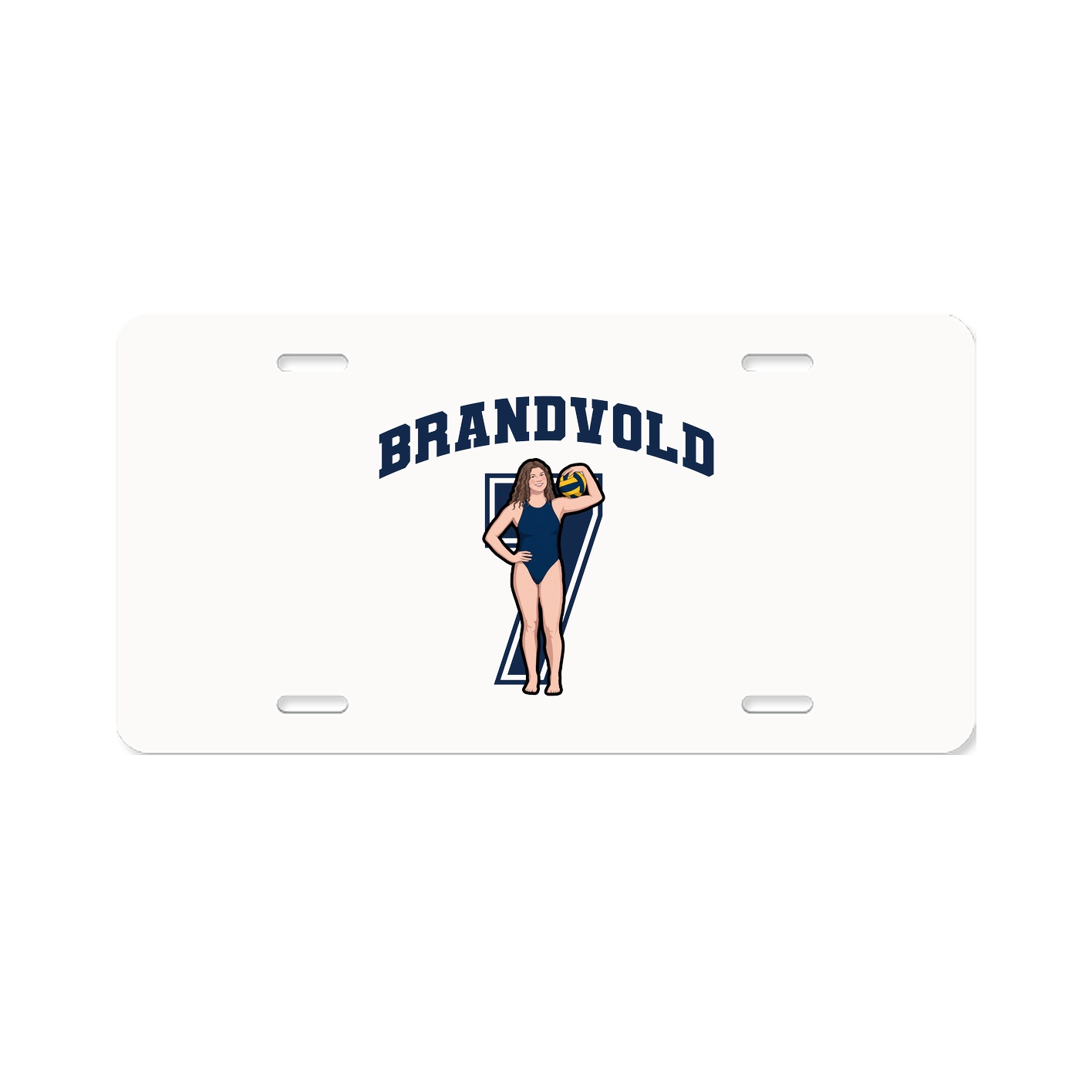 License Plate — Number in Classic