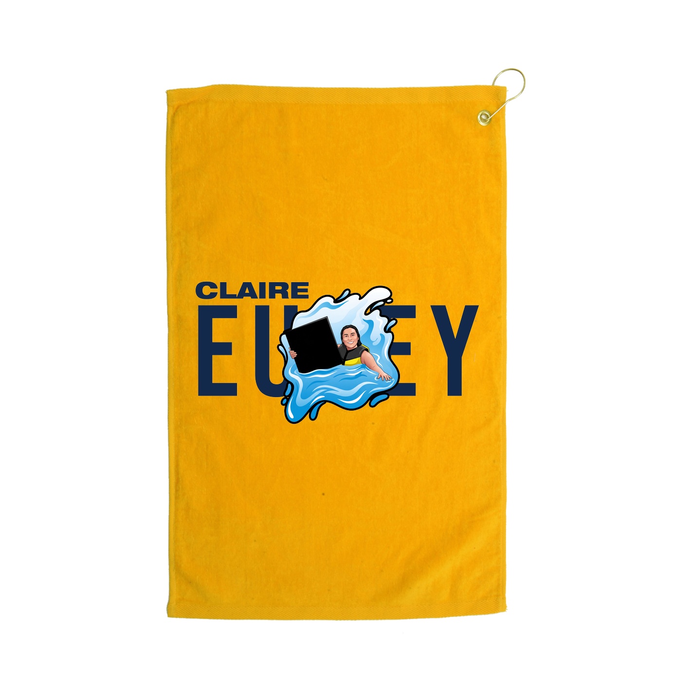 Golf Towel — Player Name in Gold