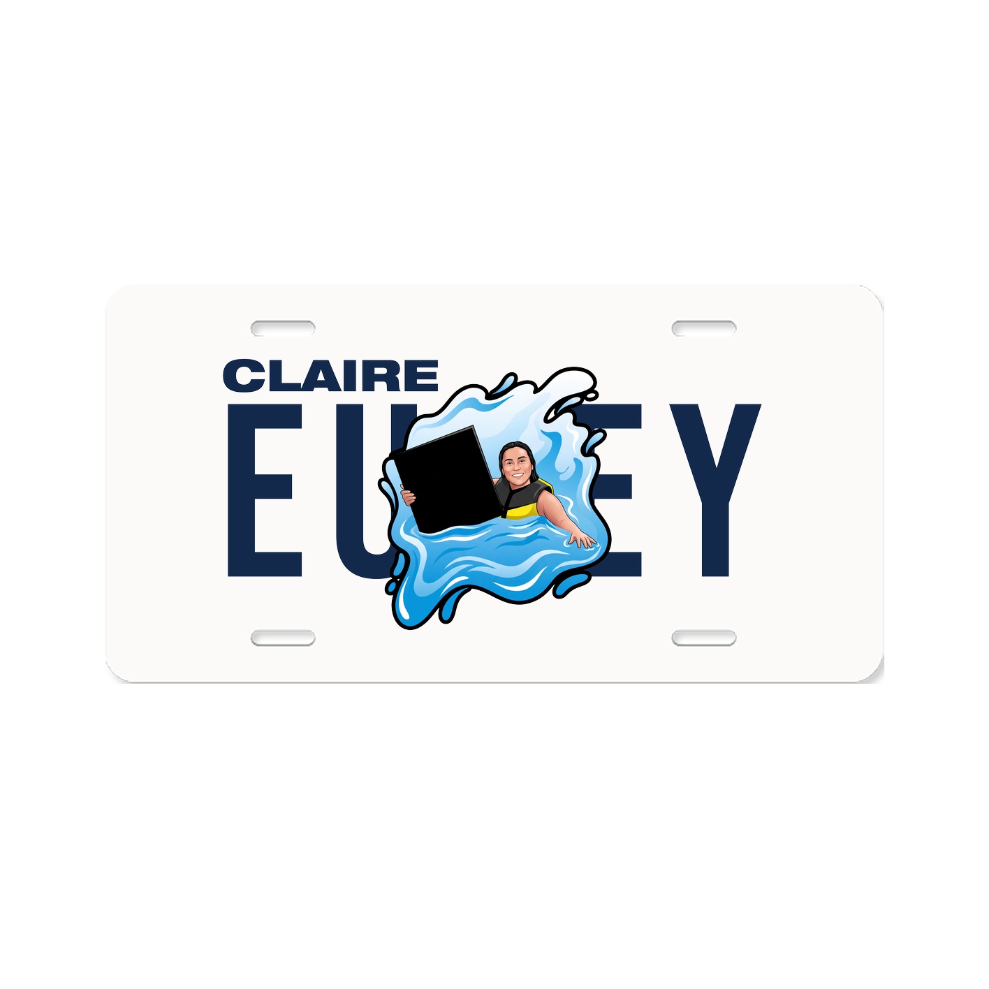 License Plate — Player Name in Classic