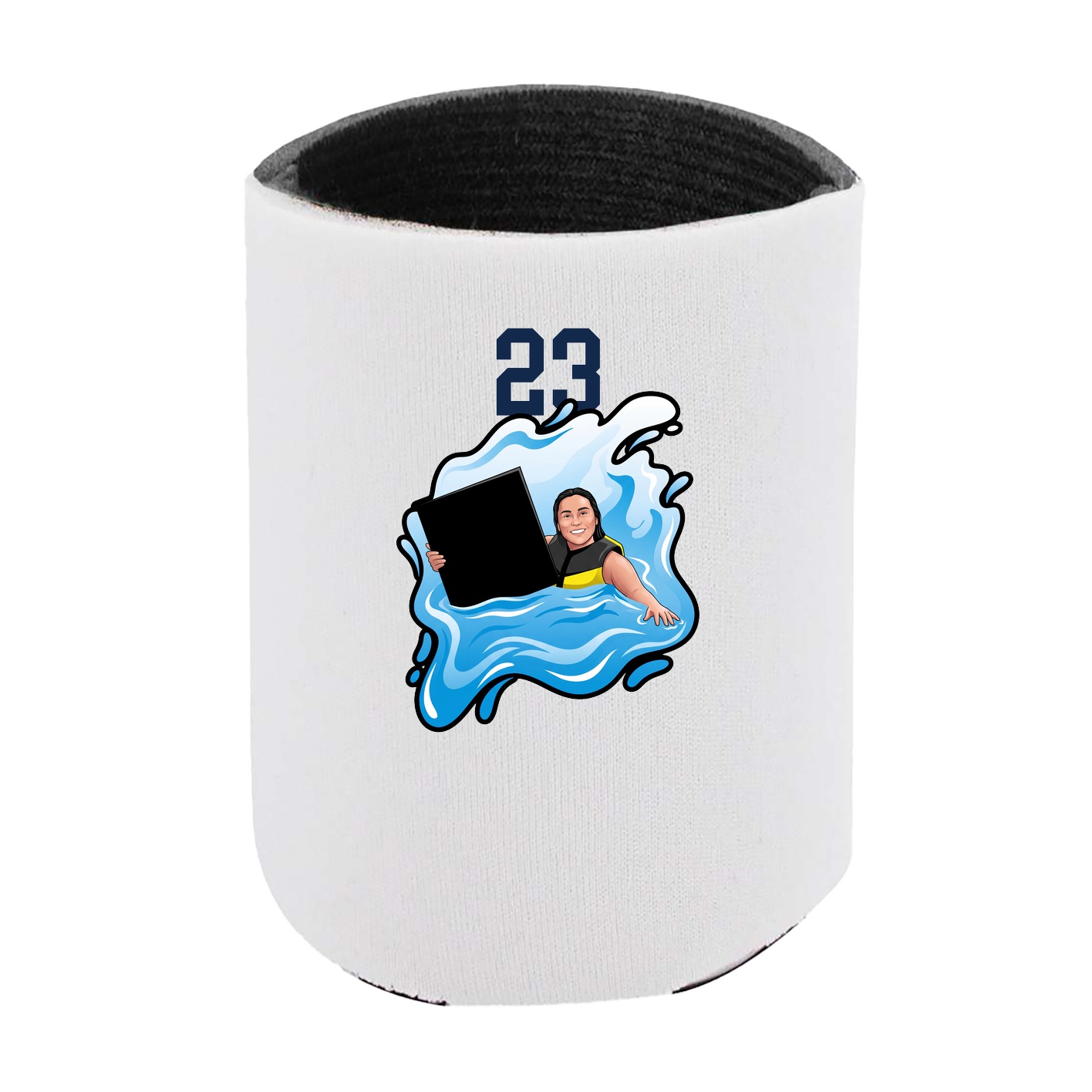 Can Holder — Number Top in White