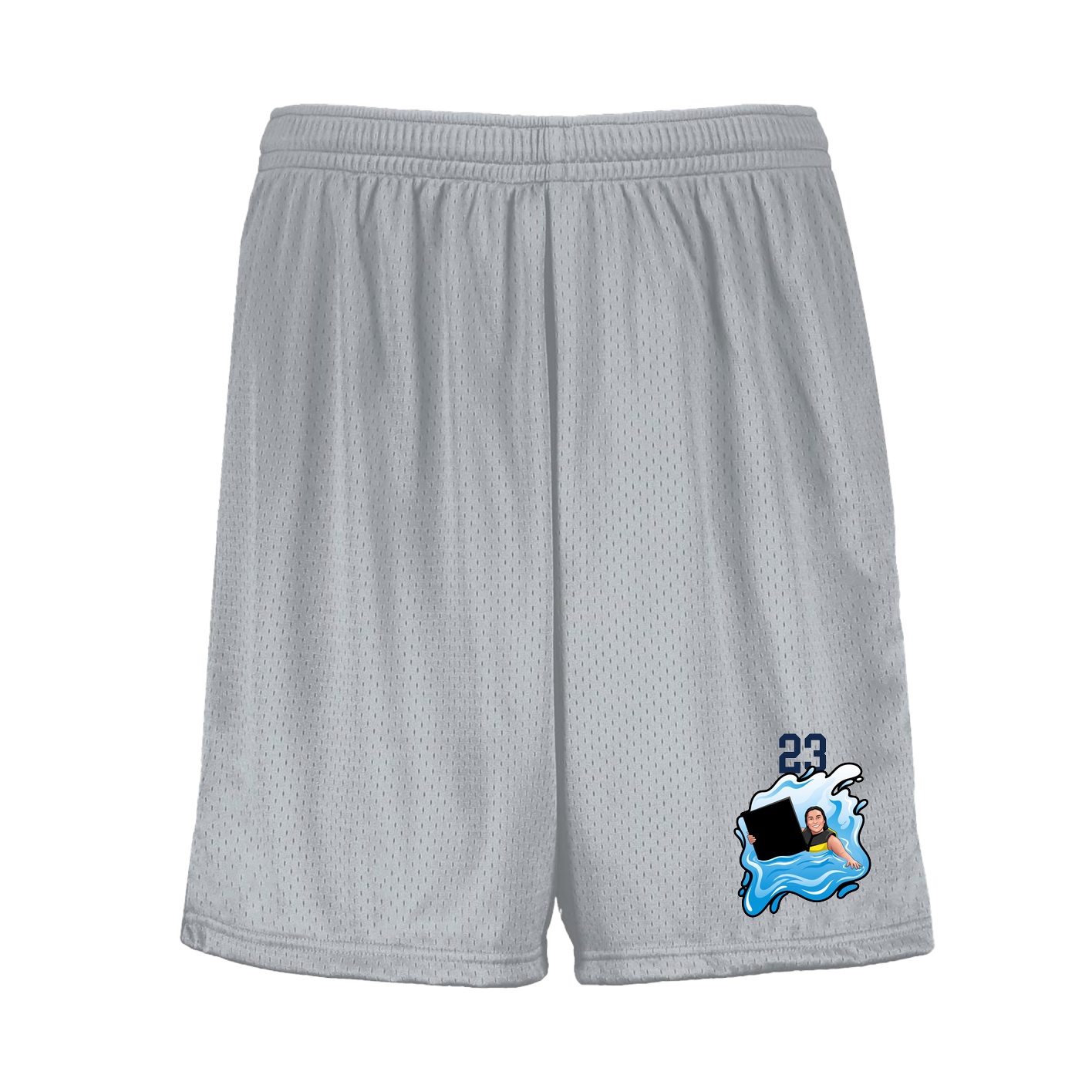 Shorts — Number Top in Silver
