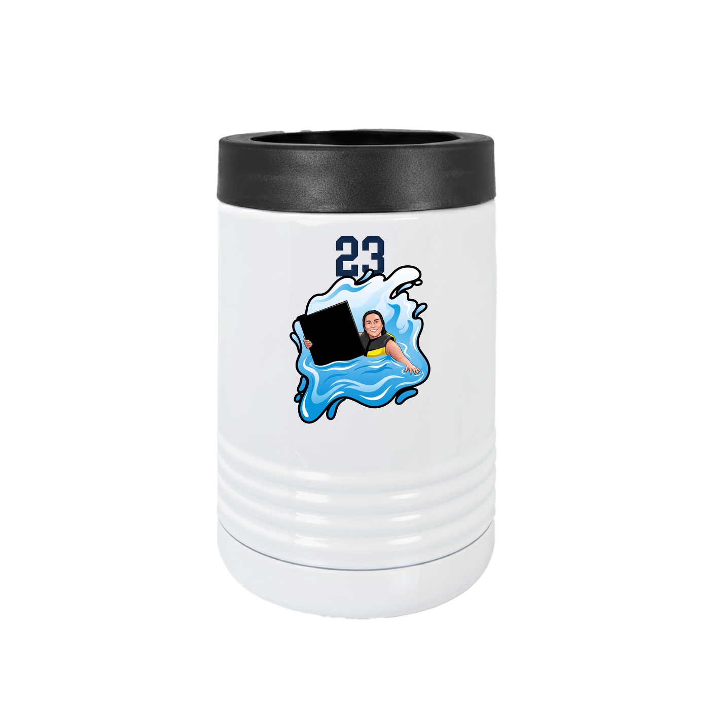 Beverage Holder — Number Top in White