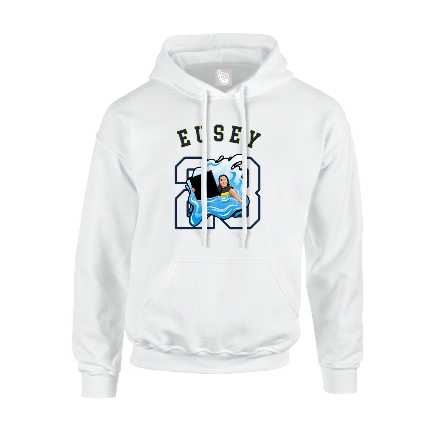 Youth Hoodie — Shirsey Arch in White