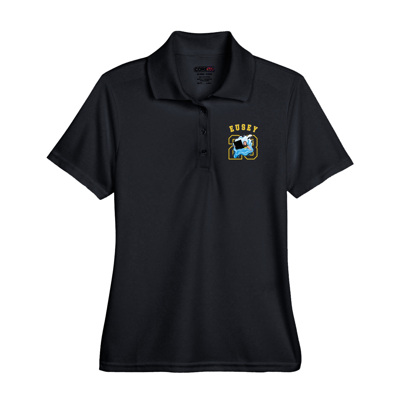 Performance Polo — Shirsey Arch in Black