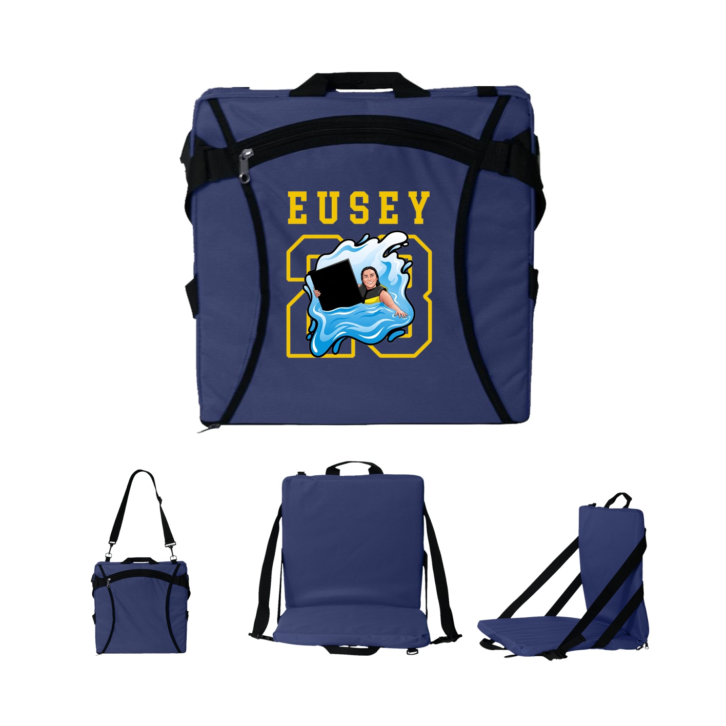 Folding Stadium Seat — Shirsey in Navy