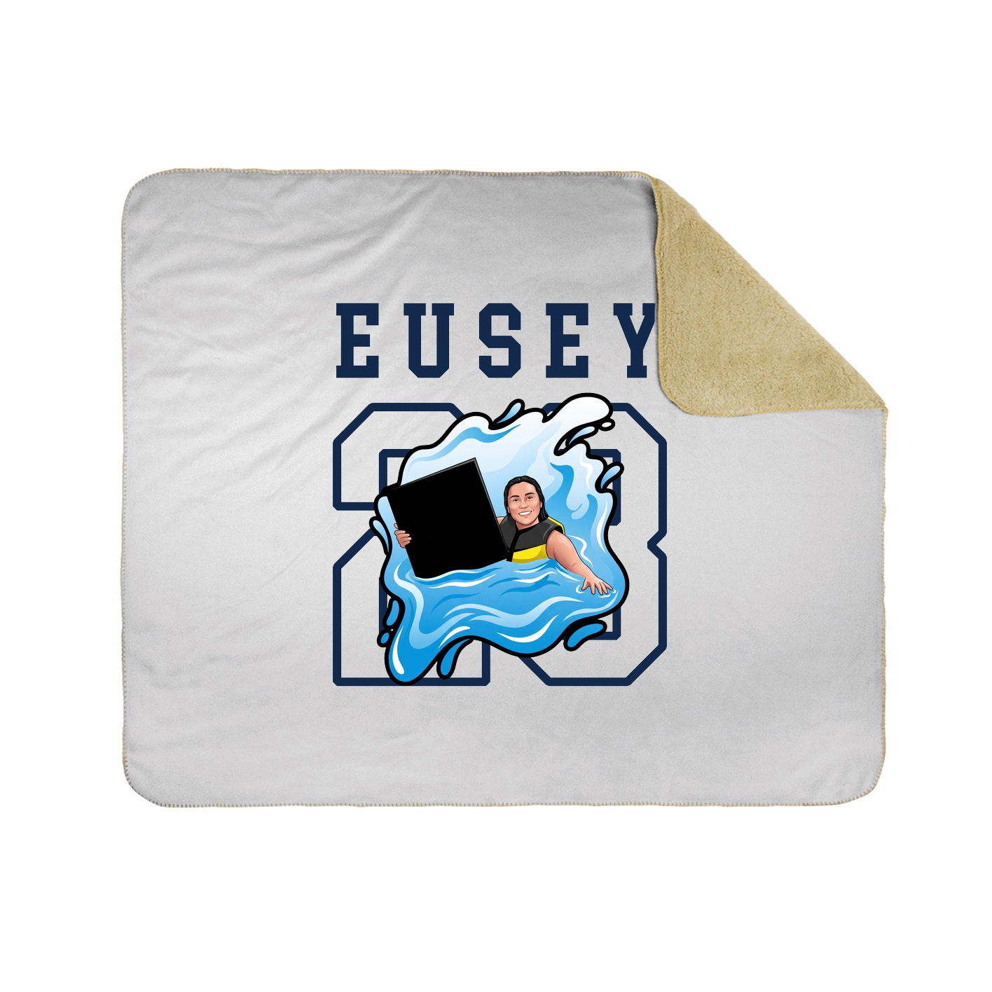 Throw Blanket — Shirsey in White