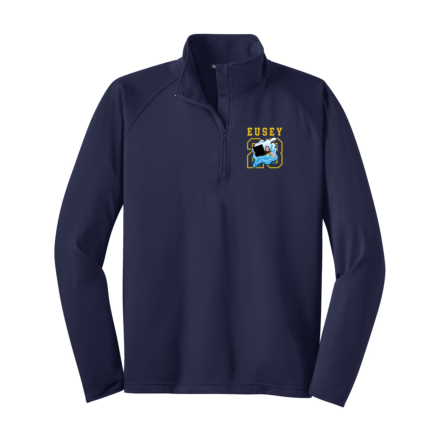 Q-Zip Pullover — Shirsey in Navy