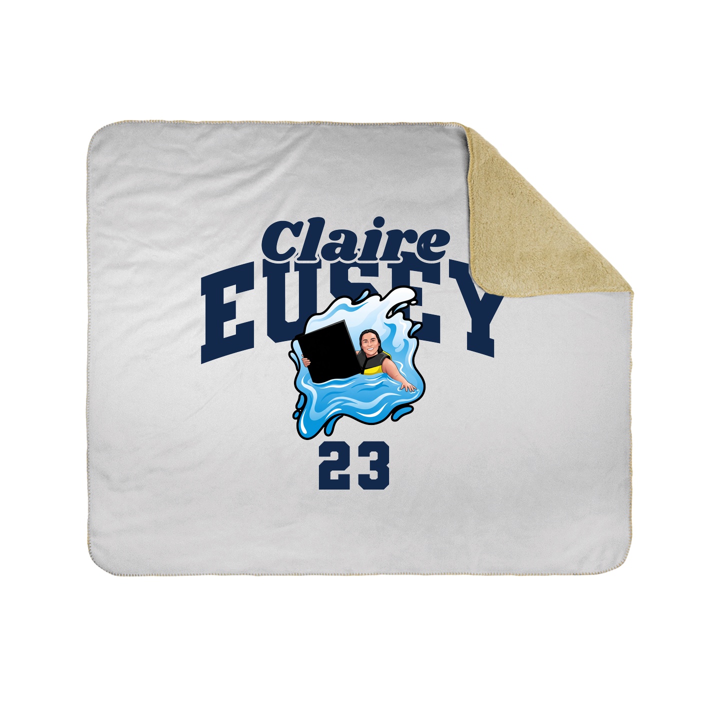 Throw Blanket — Signature Arch in White
