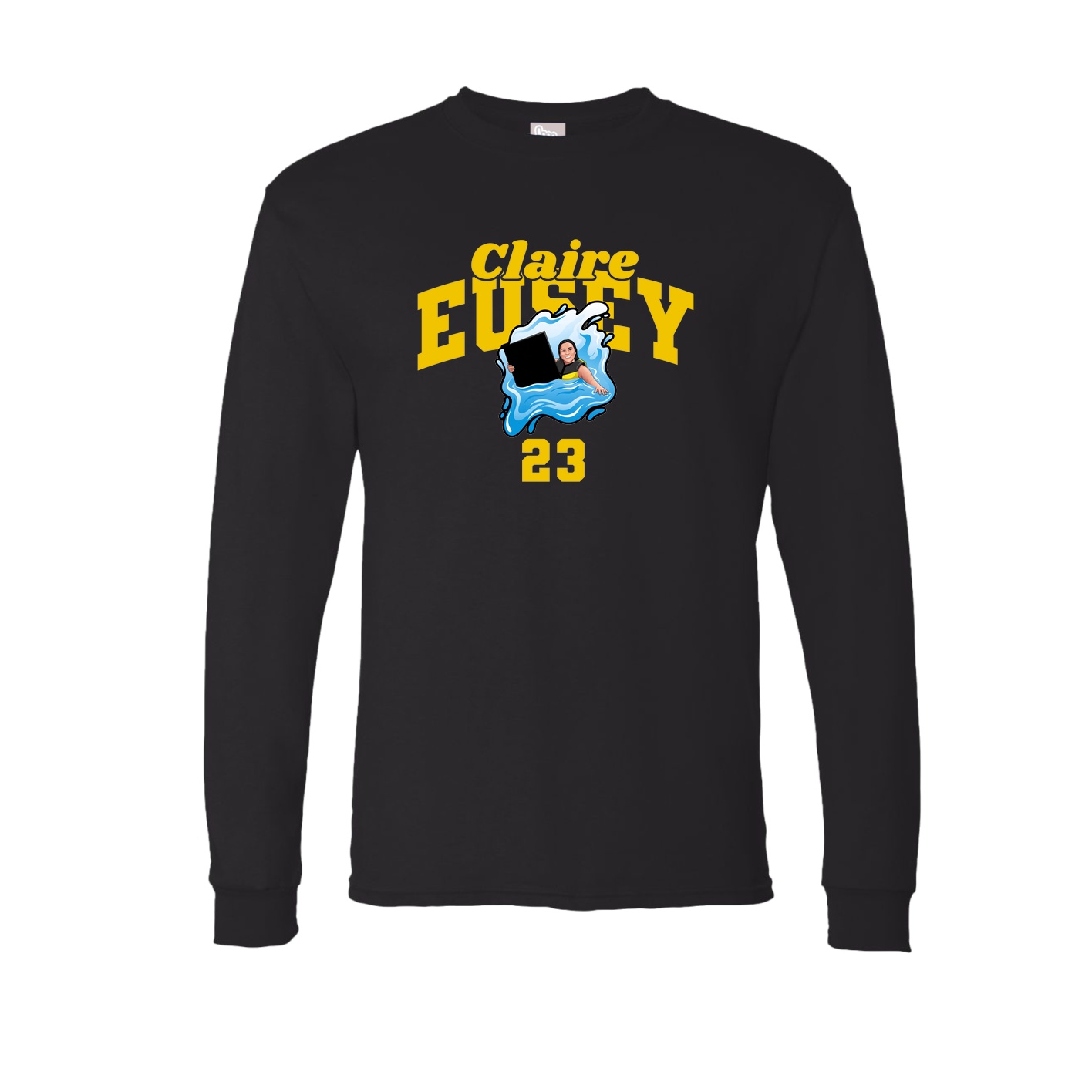 Long Sleeve Tee — Signature Arch in Black