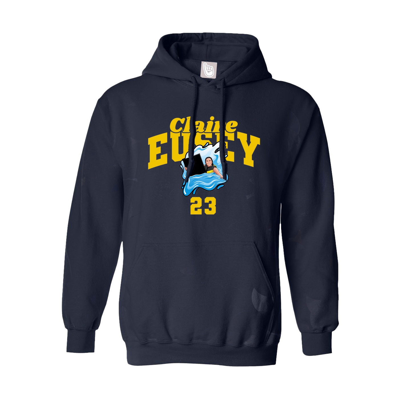 Youth Hoodie — Signature Arch in Navy