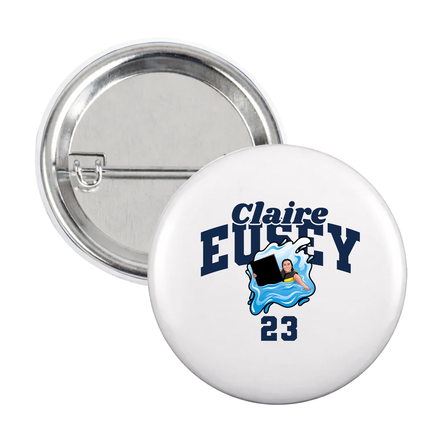Game Day Button — Signature Arch in White
