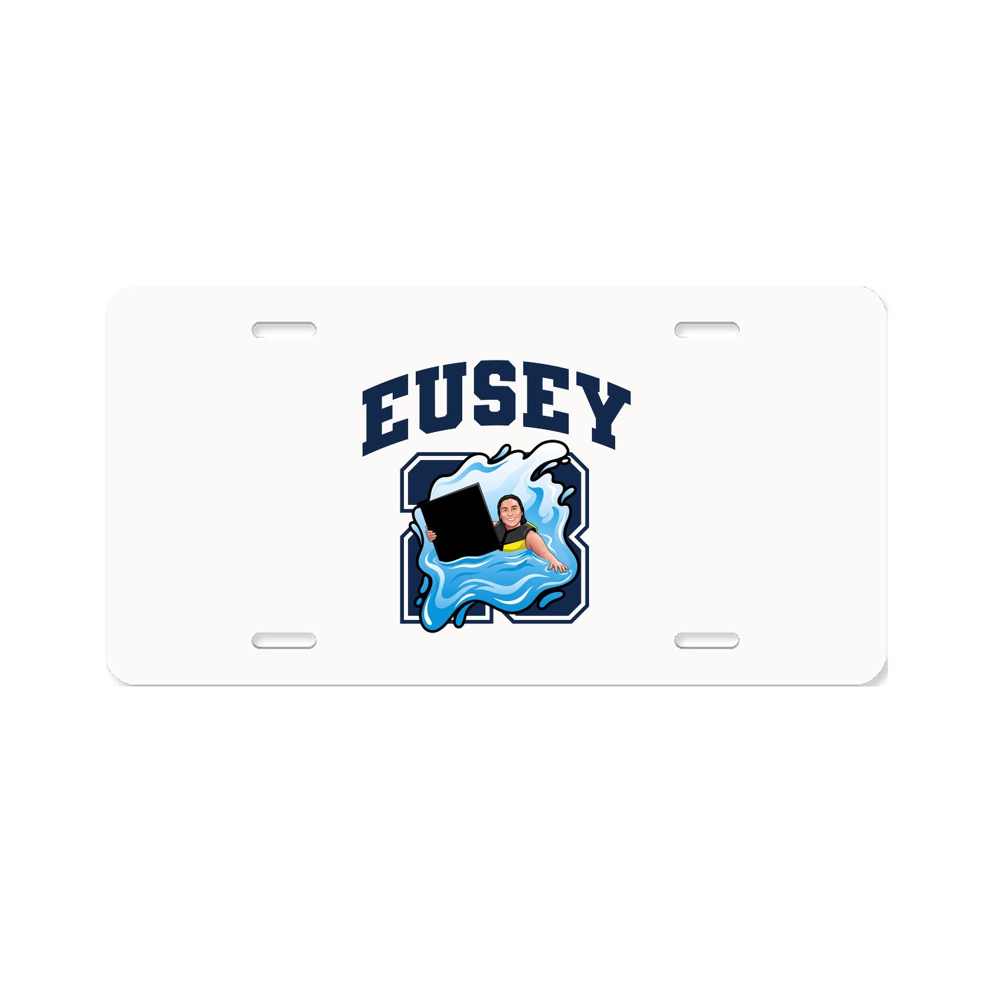 License Plate — Number in Classic