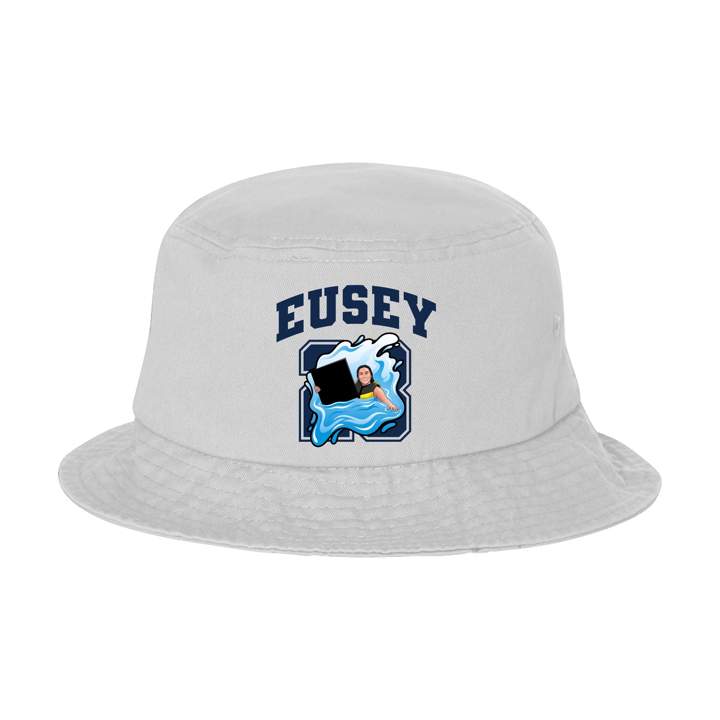 Bucket Cap — Number in White