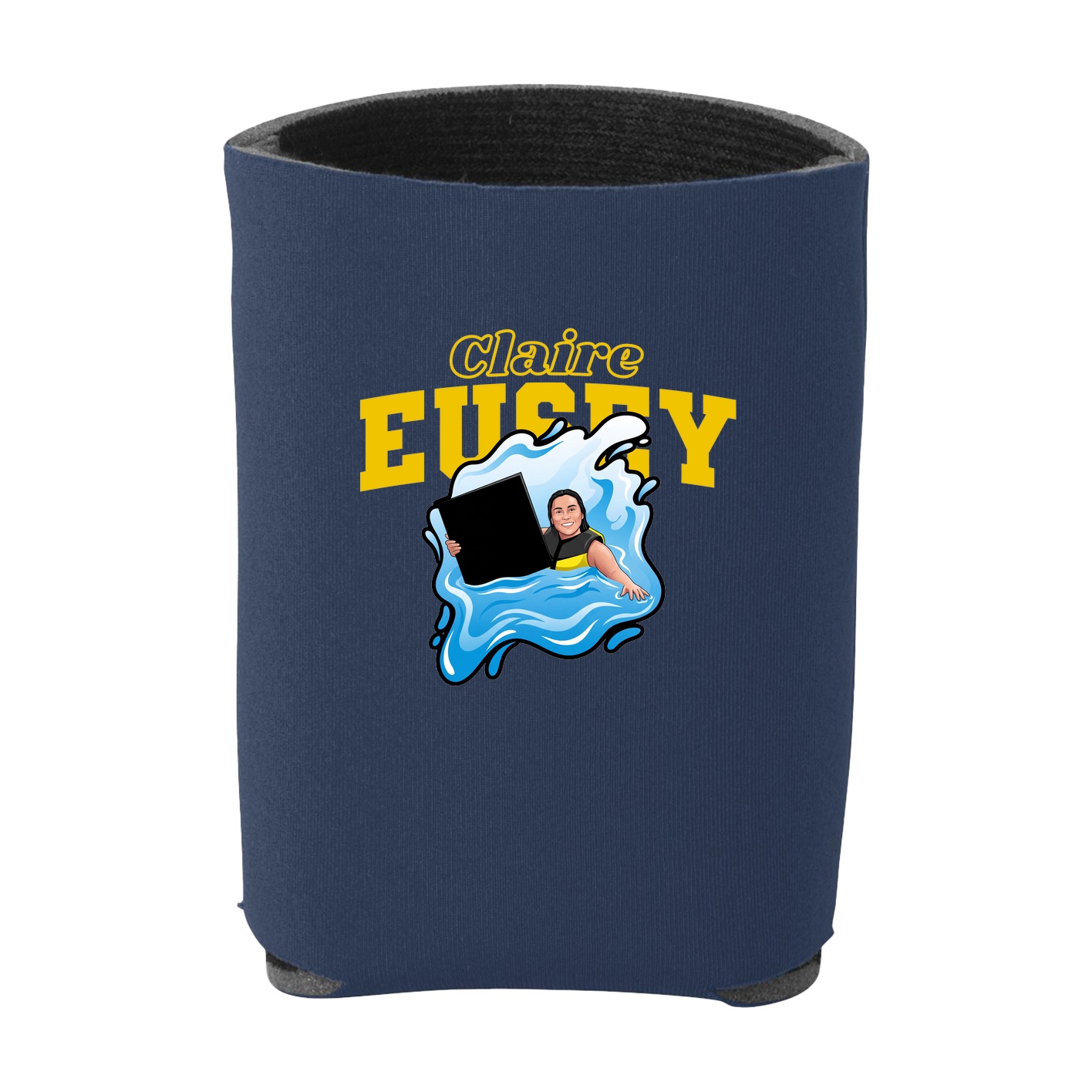 Can Holder — Name Arch in Navy