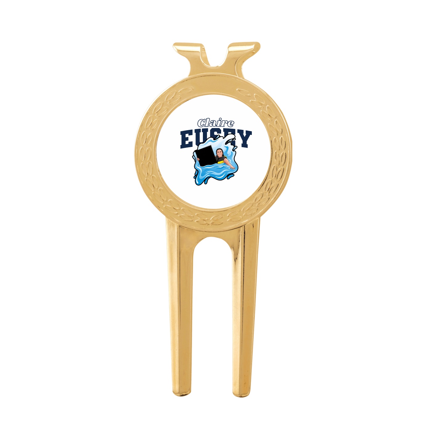 Divot Tool with Ball Marker — Name Arch in Classic