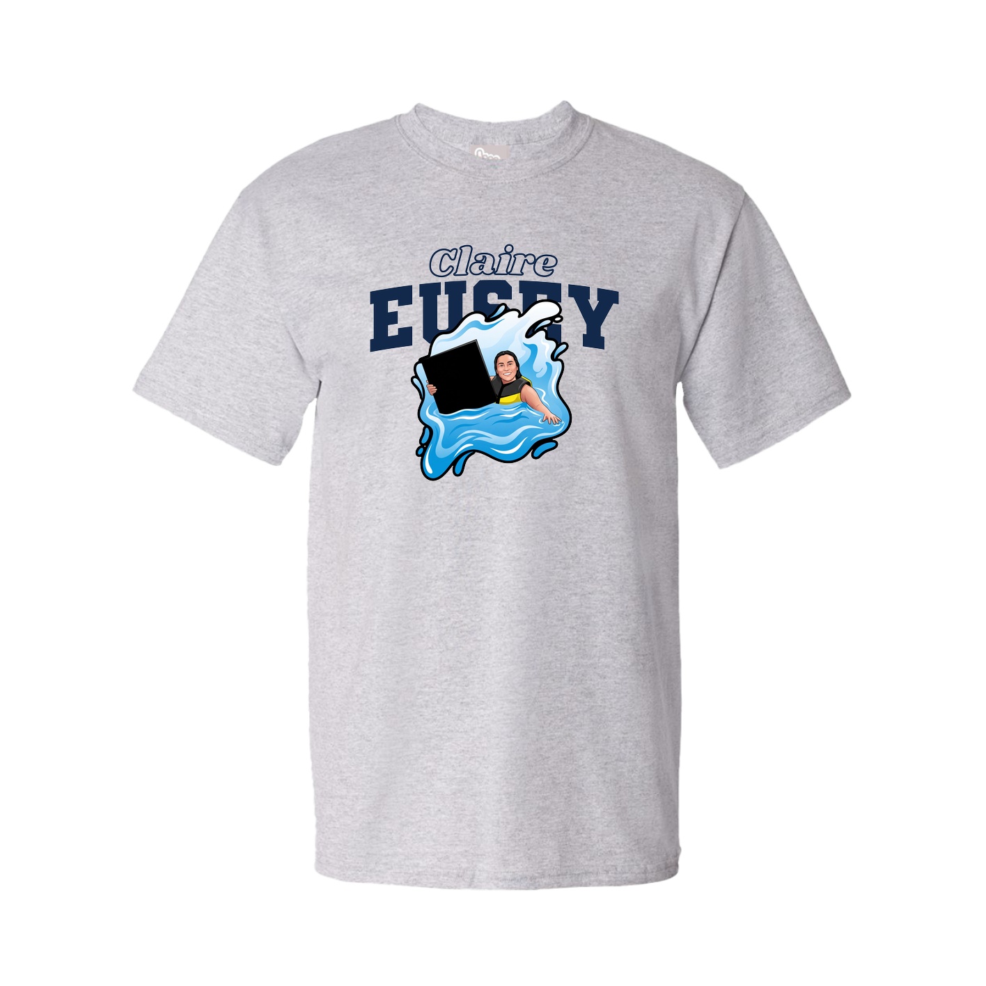 Youth Tee — Name Arch in Grey