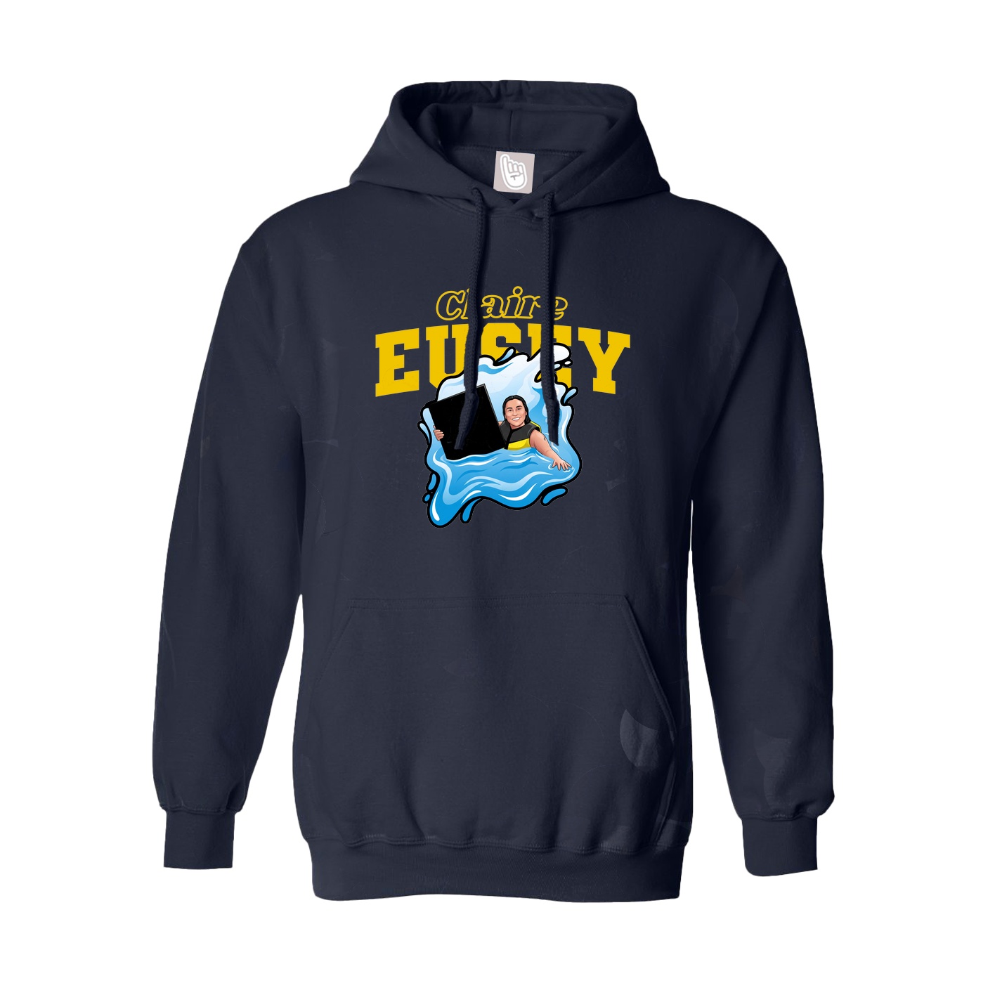 Hoodie — Name Arch in Navy