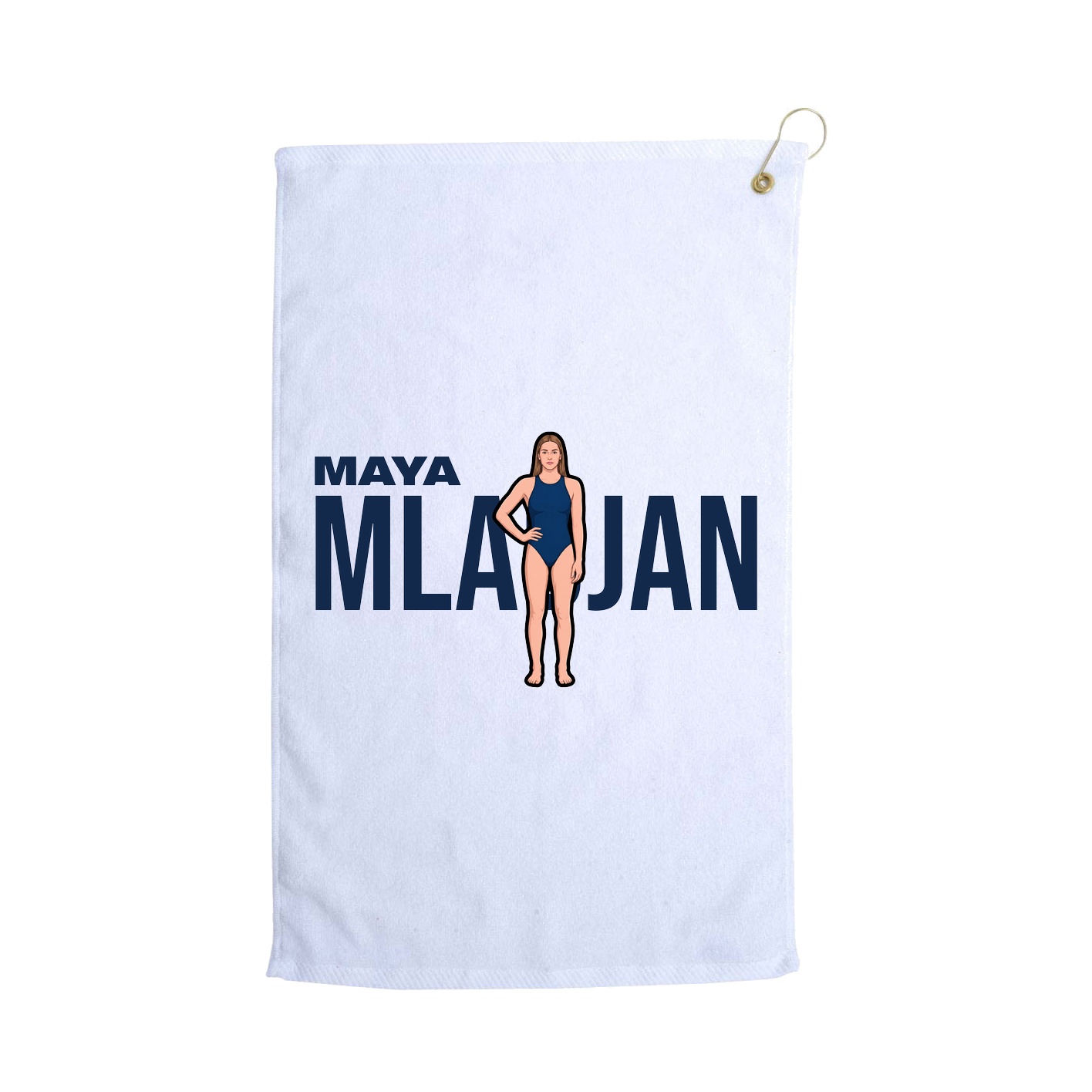Golf Towel — Player Name in White
