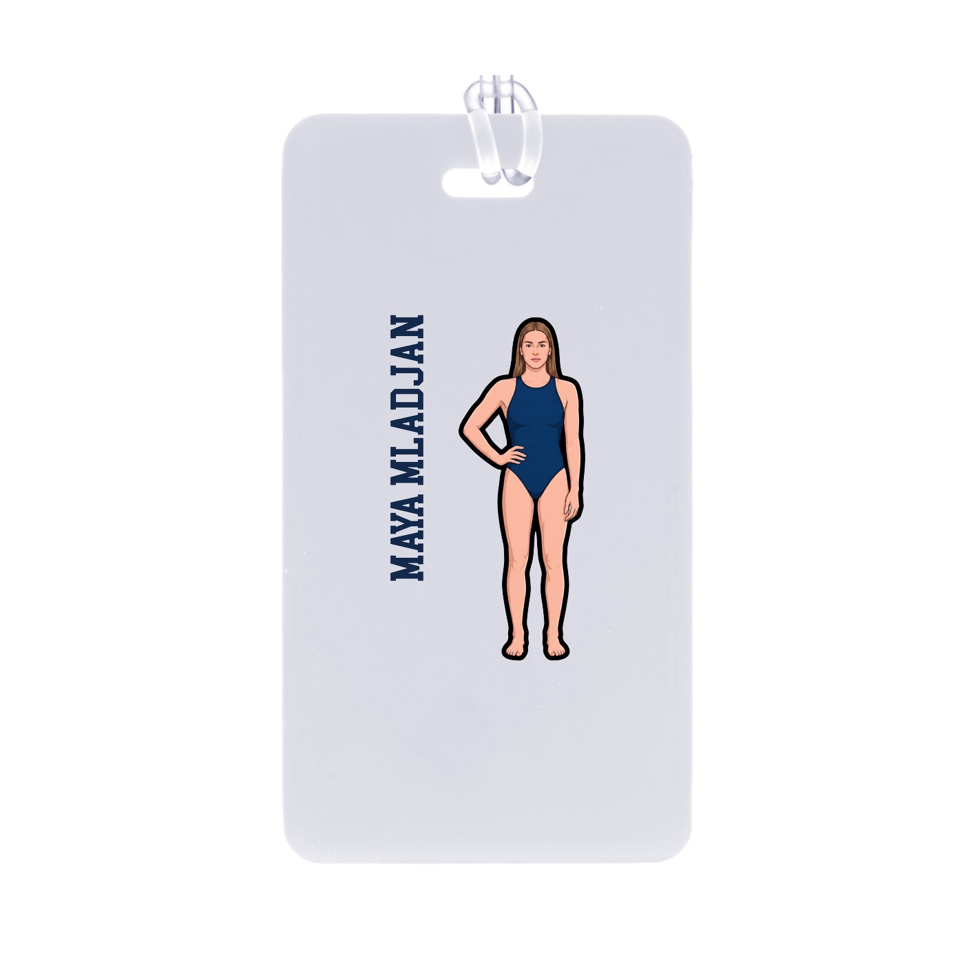 Bag Tag — Name Vertical in Classic
