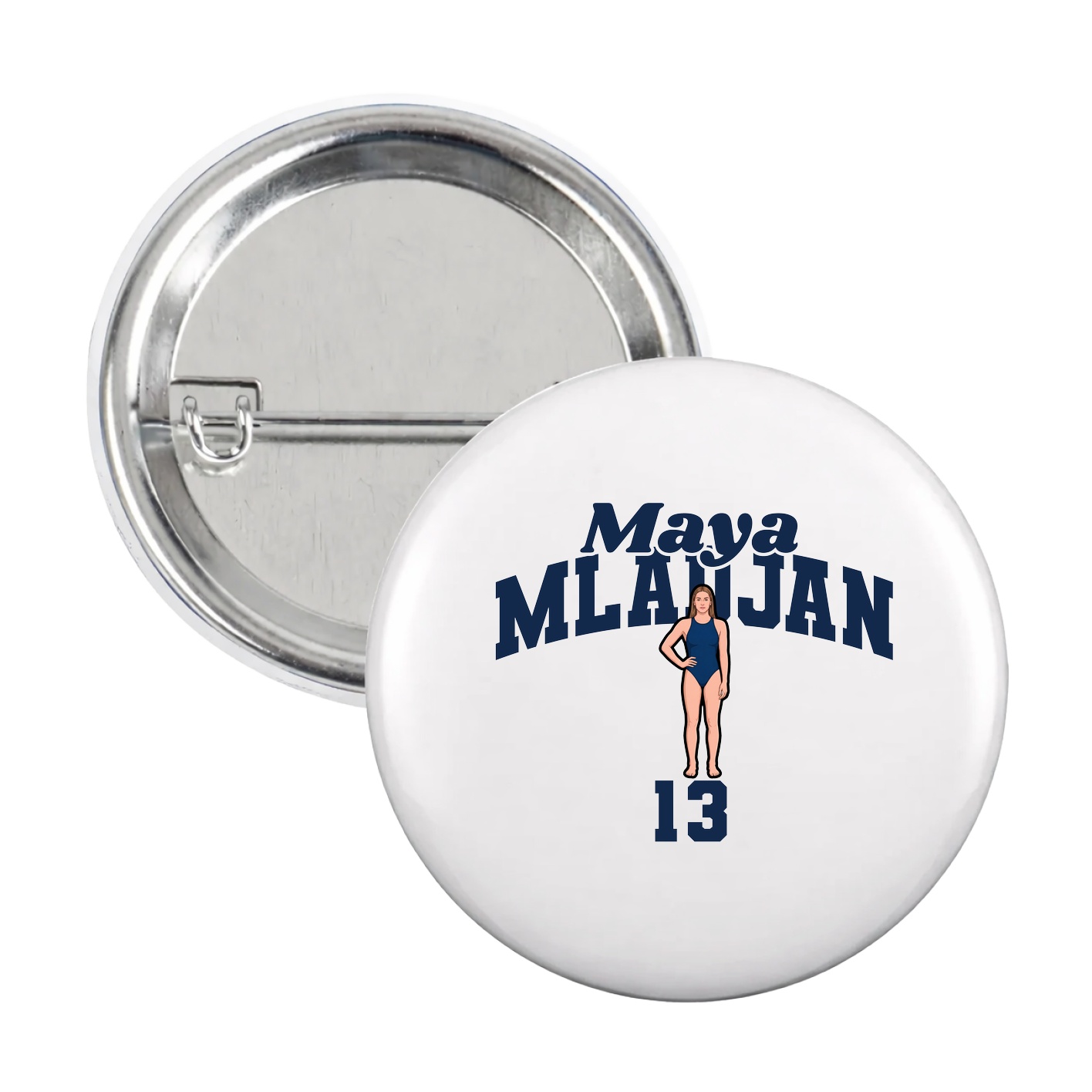 Game Day Button — Signature Arch in White