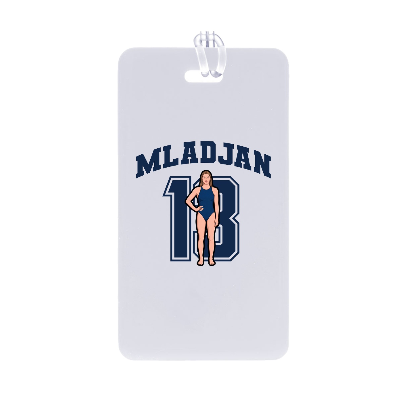 Bag Tag — Number in Classic