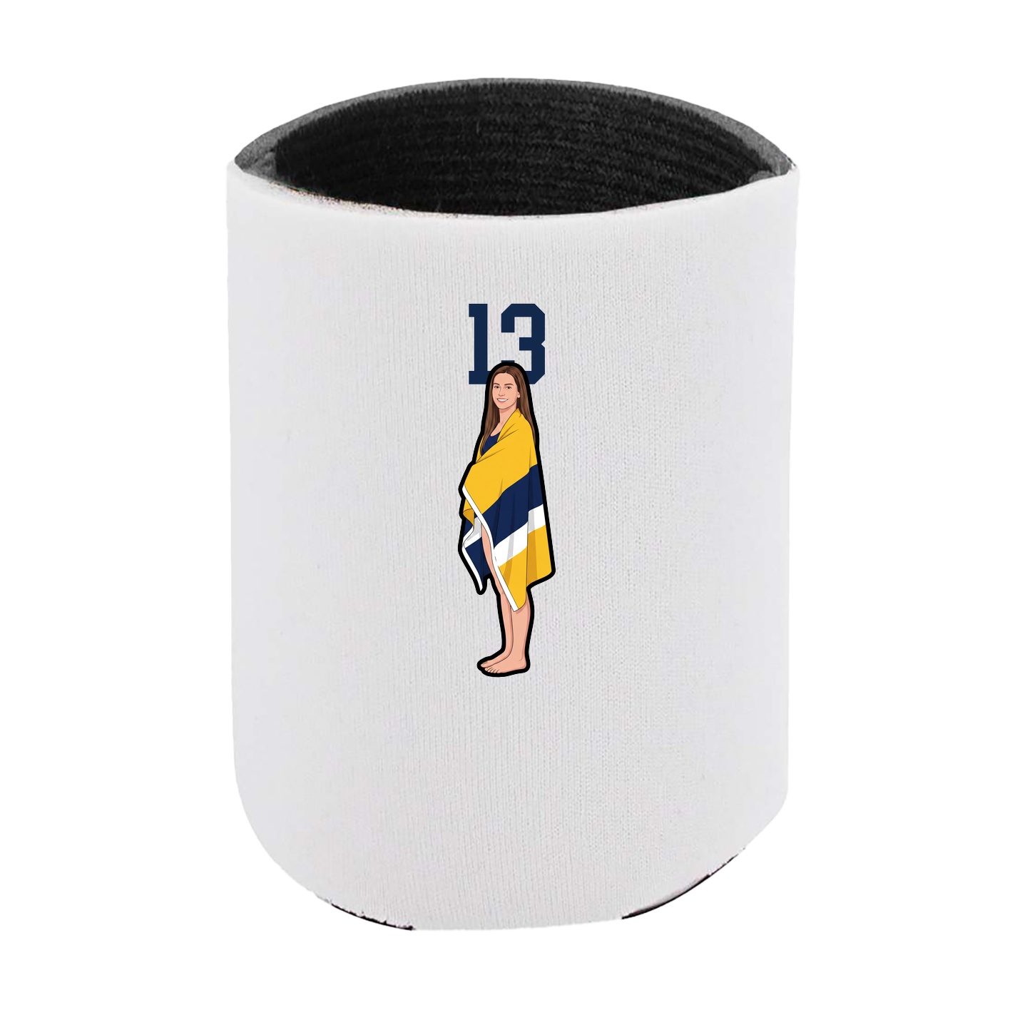 Can Holder — Number Top in White