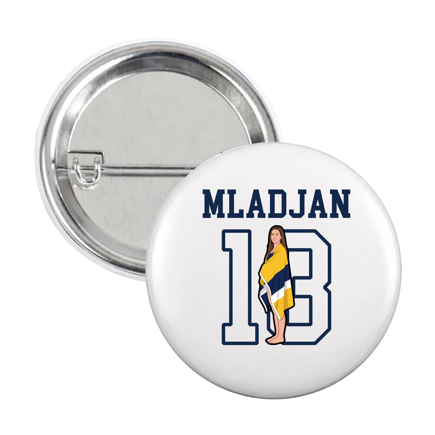 Game Day Button — Shirsey in White