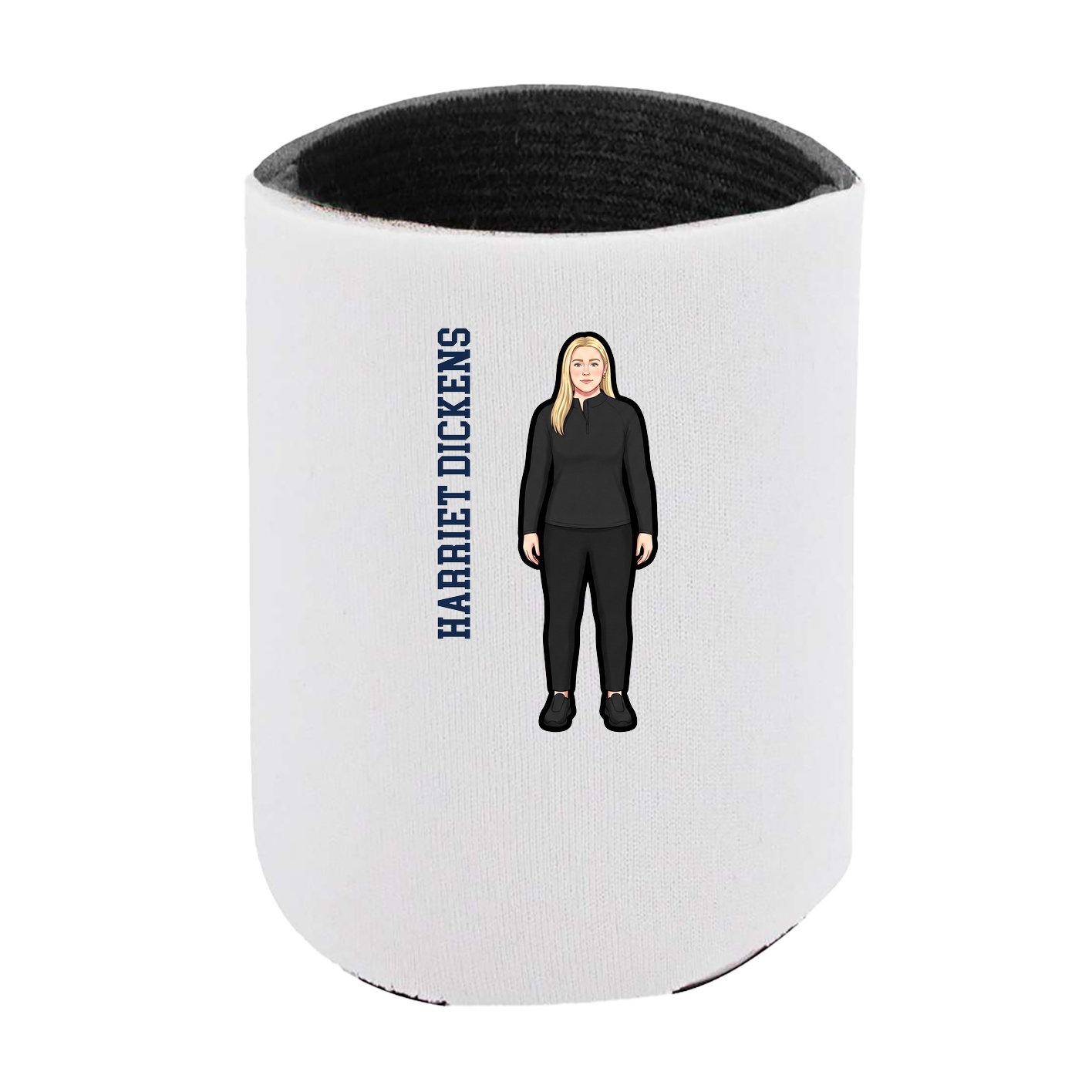 Can Holder — Name Vertical in White
