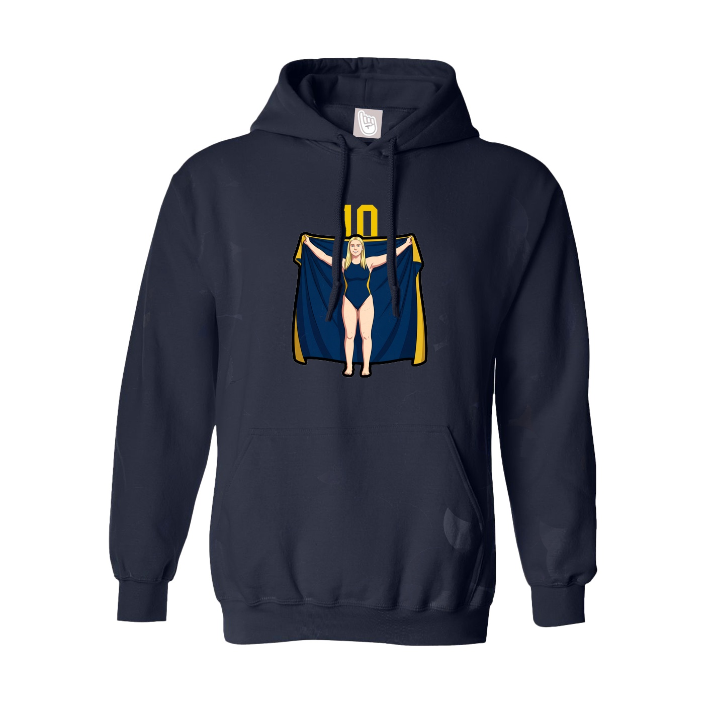 Youth Hoodie — Number Top in Navy
