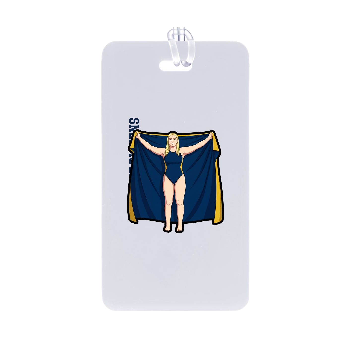 Bag Tag — Name Vertical in Classic