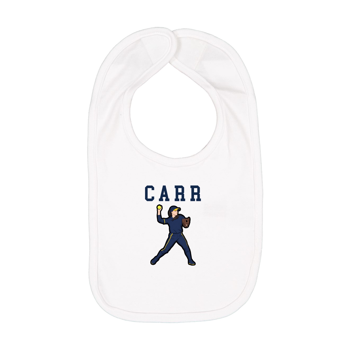 Infant Bib — Shirsey in White