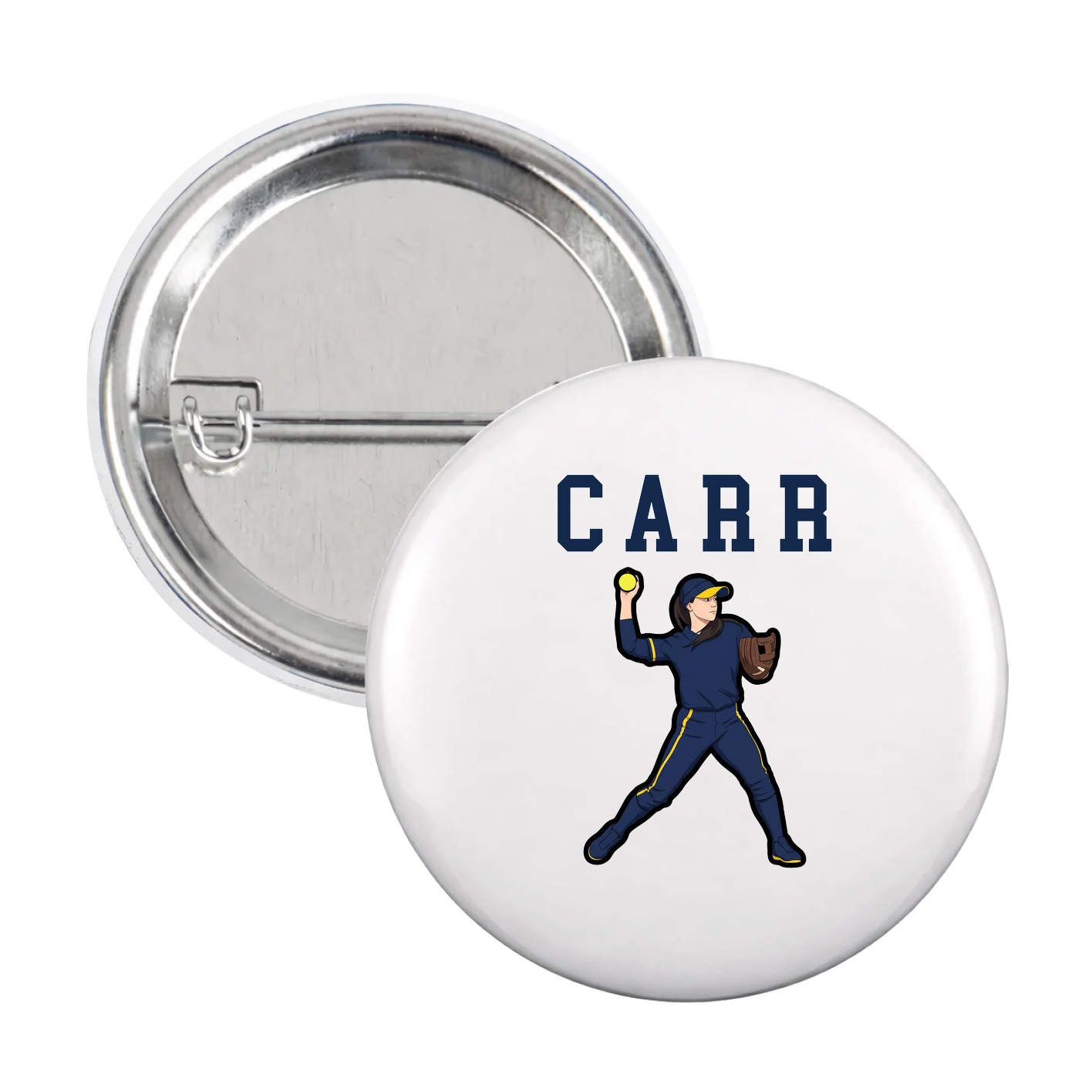 Game Day Button — Shirsey in White
