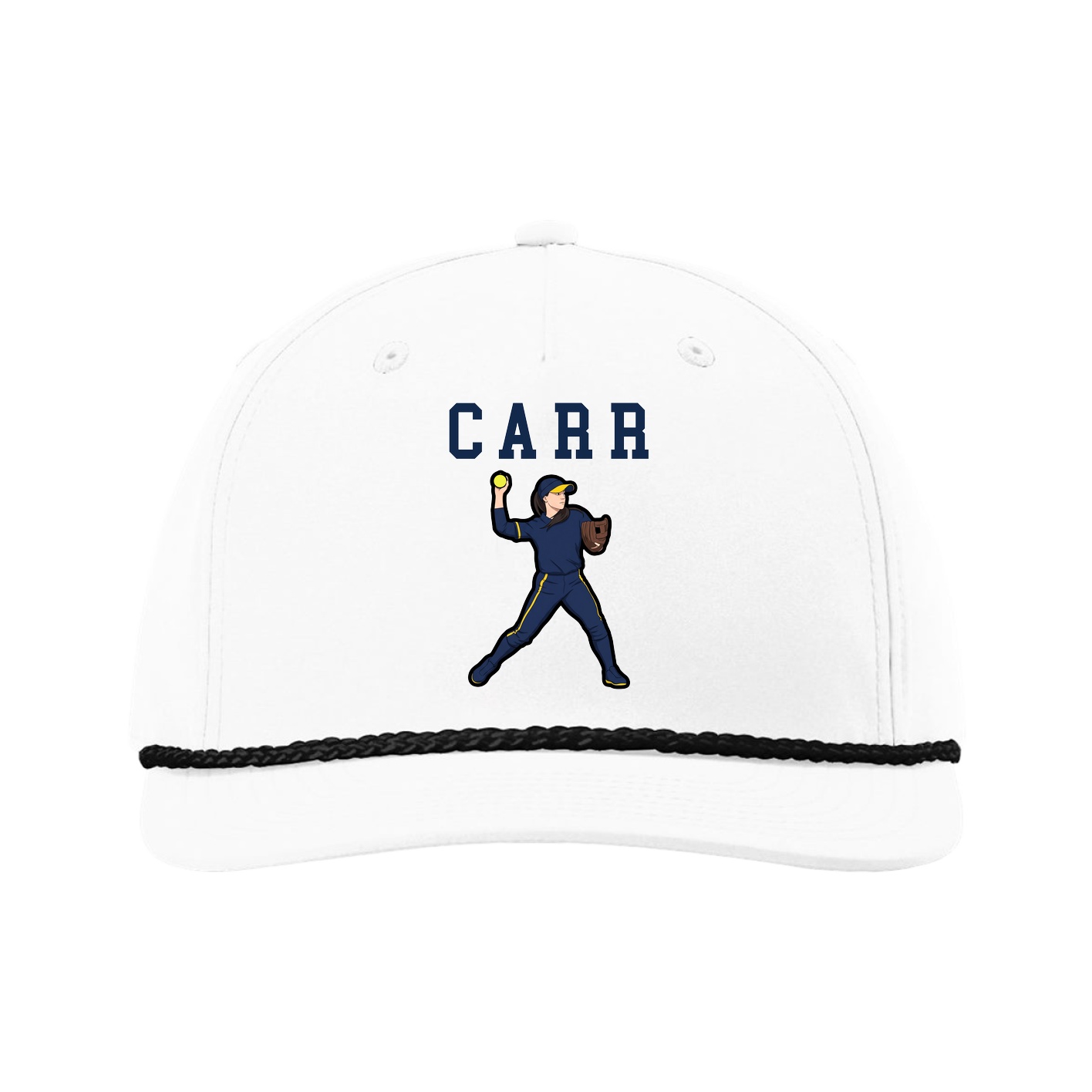 Five-Panel Classic Rope Cap — Shirsey in White