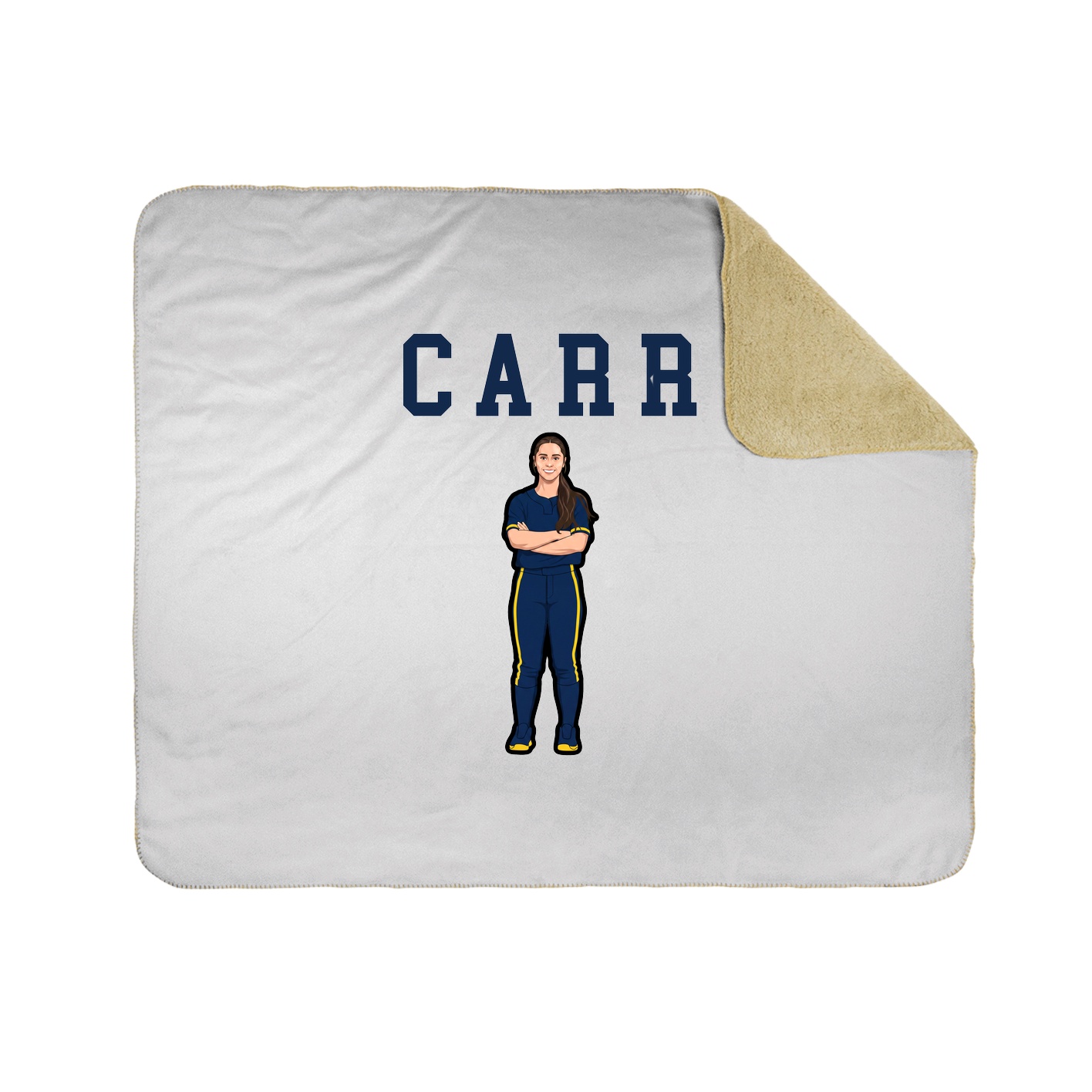 Throw Blanket — Shirsey in White