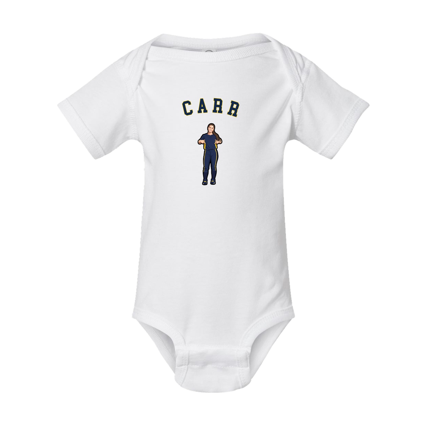 Baby Onesie — Shirsey Arch in White