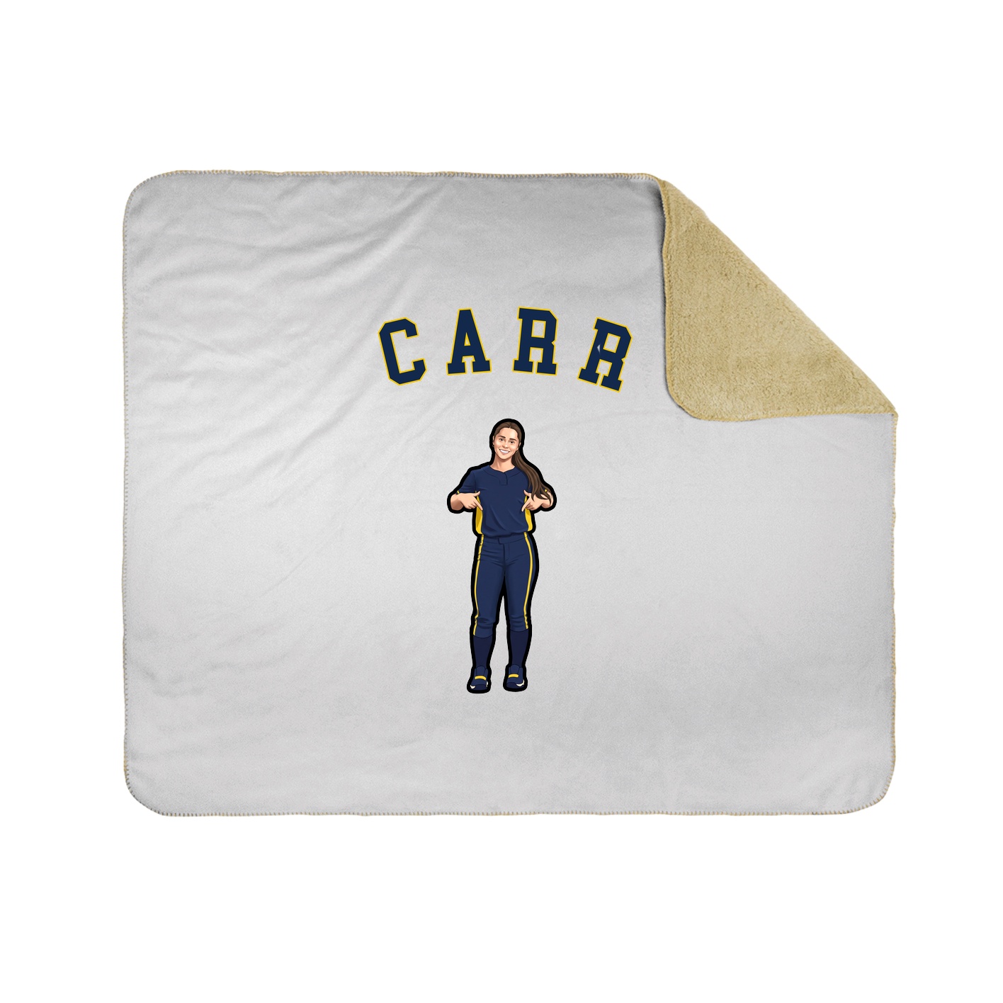 Throw Blanket — Shirsey Arch in White