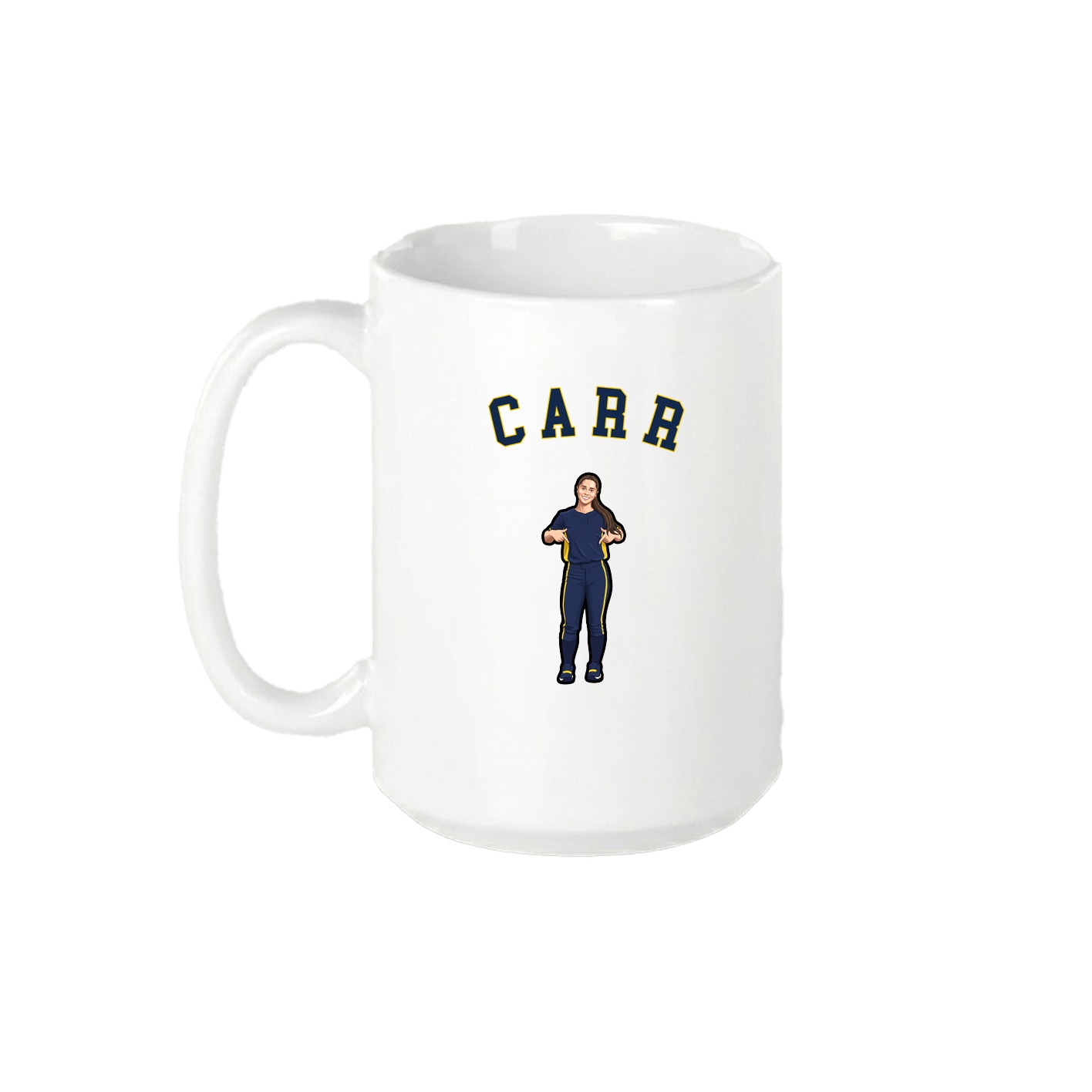 15oz Coffee Mug — Shirsey Arch in White