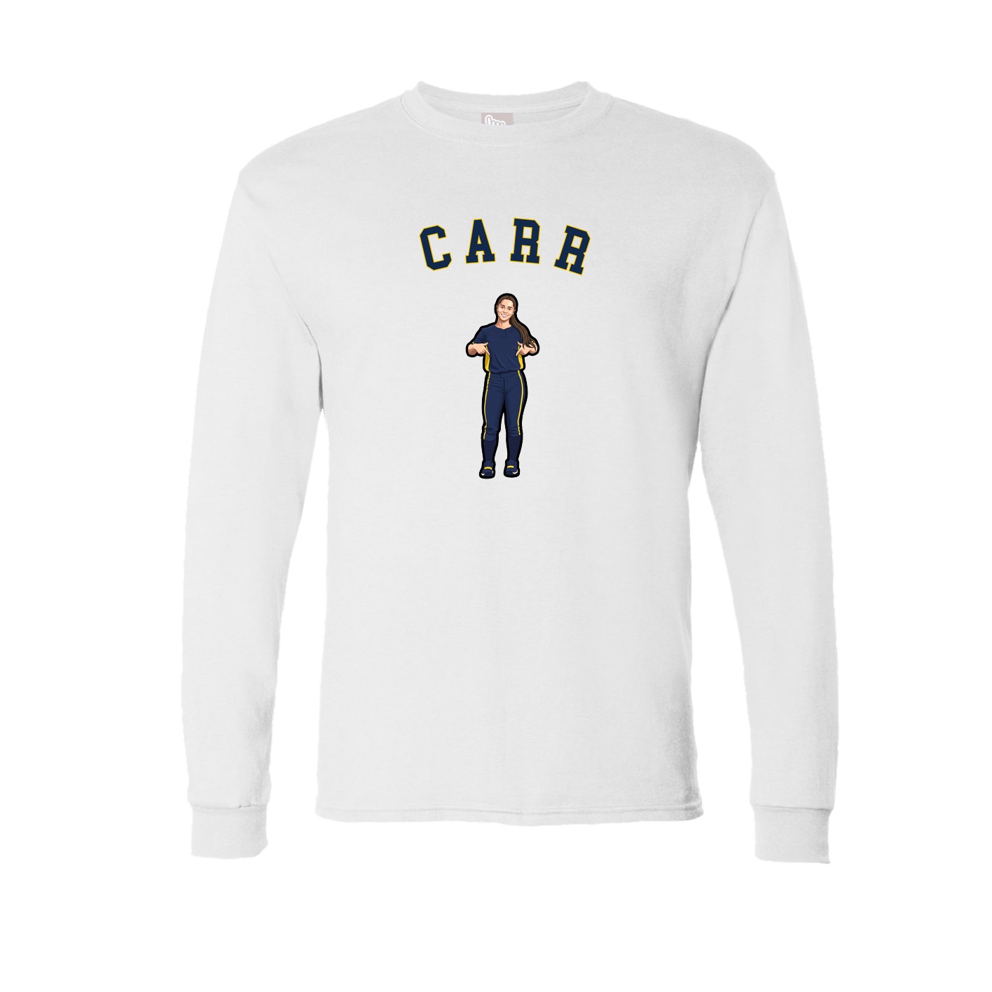 Long Sleeve Tee — Shirsey Arch in White