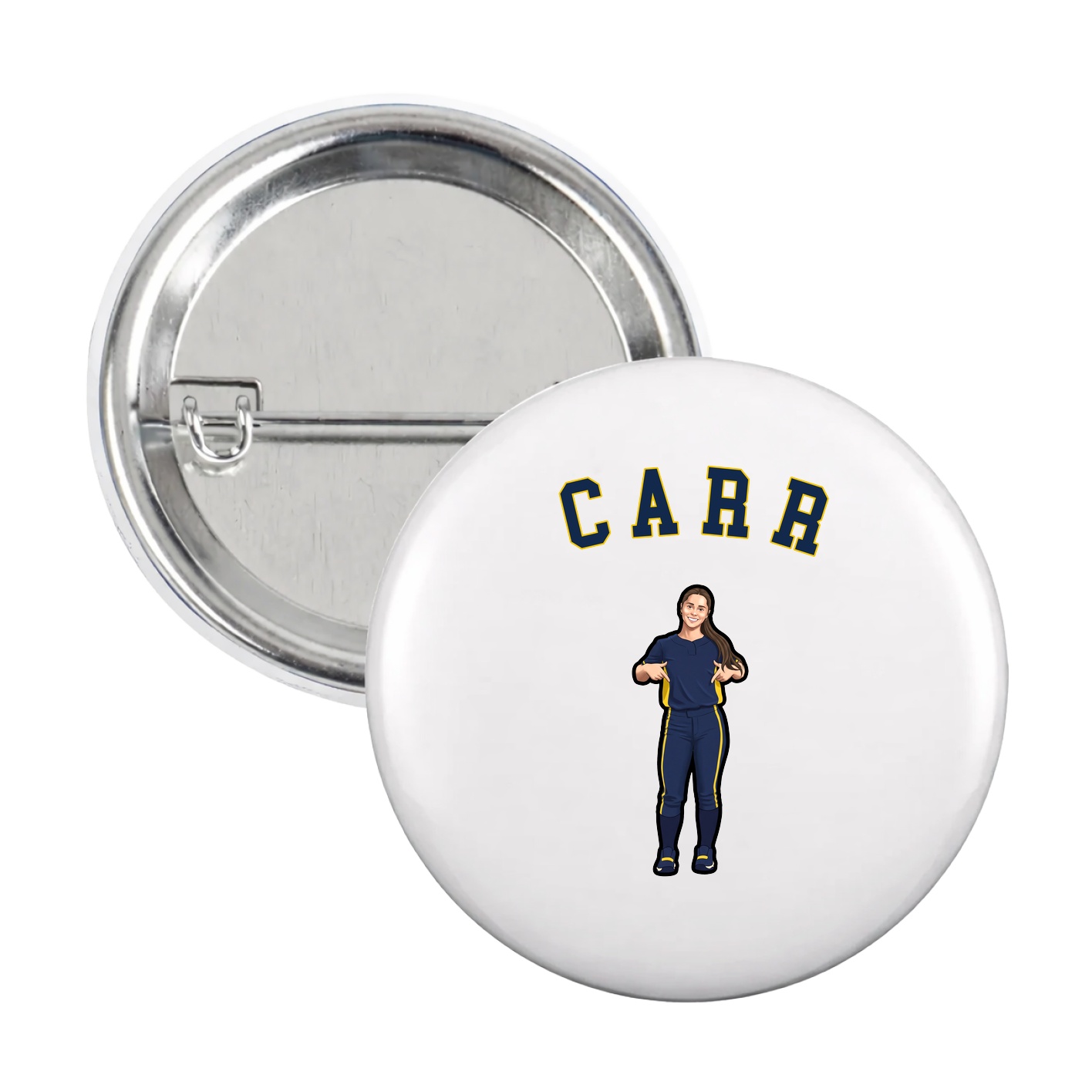Game Day Button — Shirsey Arch in White