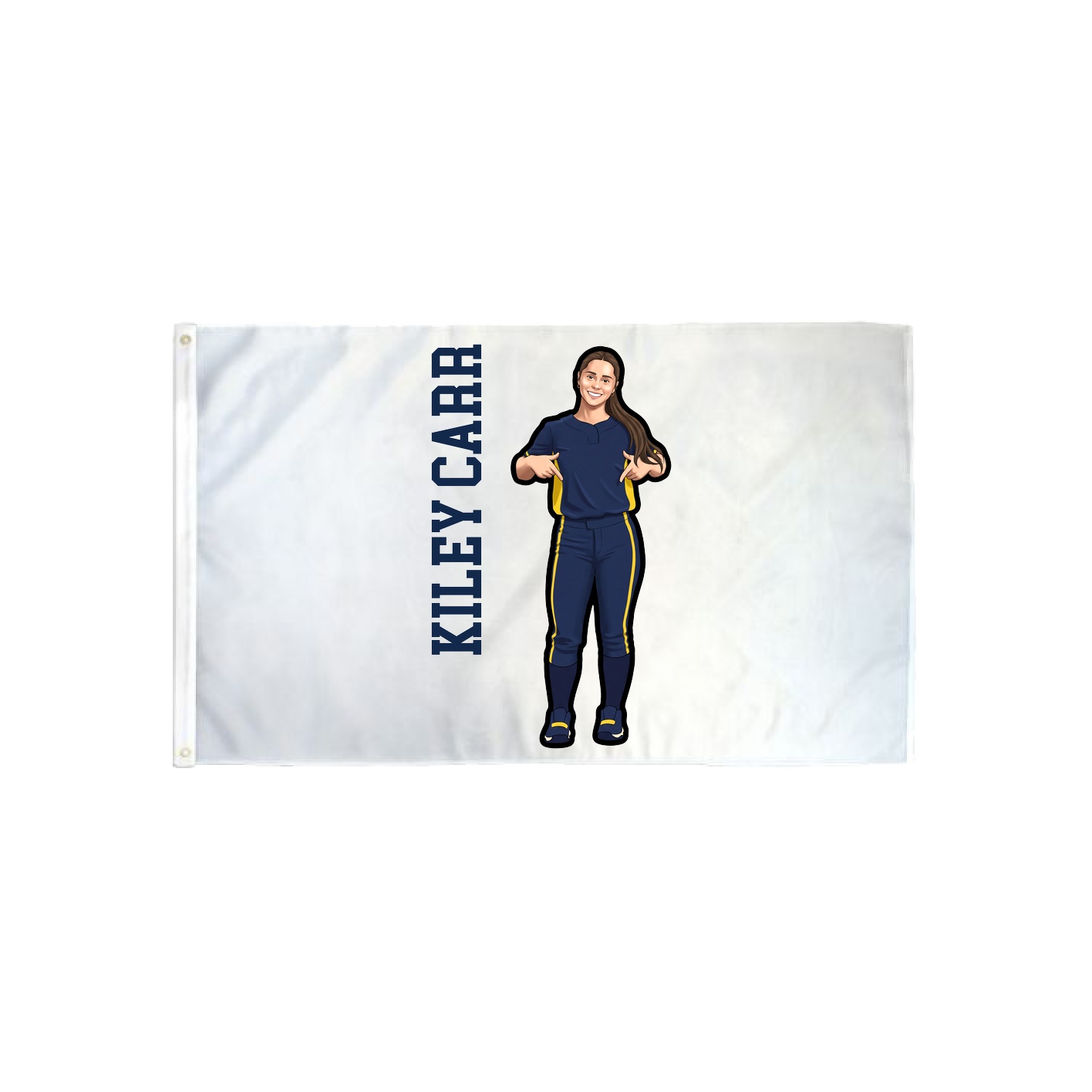 3x5 Flag — Name Vertical in Classic