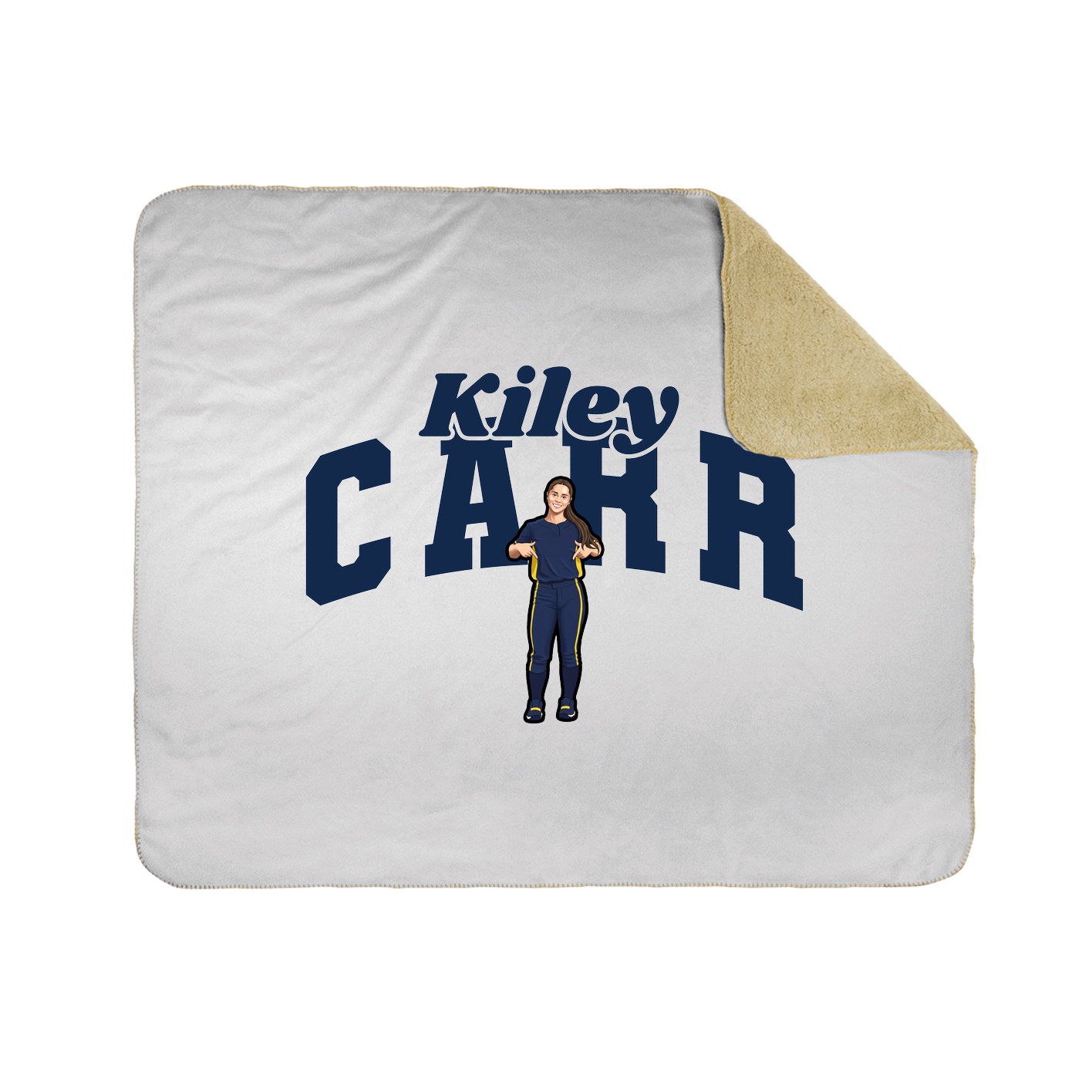 Throw Blanket — Signature Arch in White