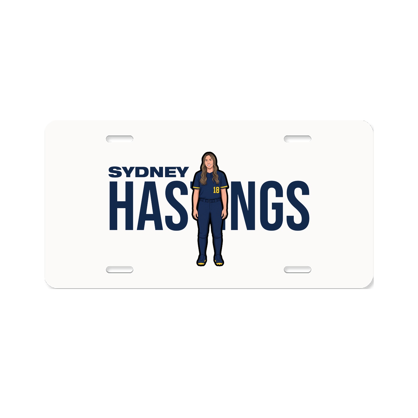 License Plate — Player Name in Classic
