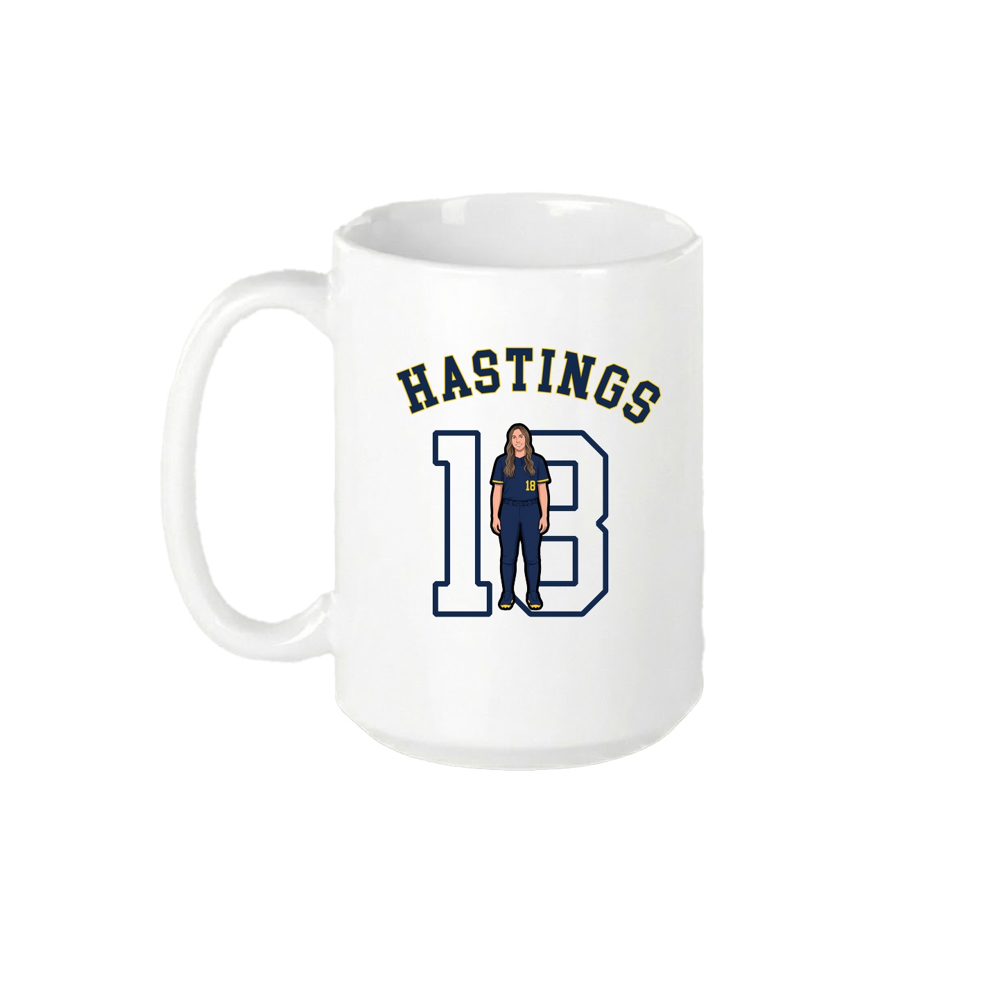 15oz Coffee Mug — Shirsey Arch in White