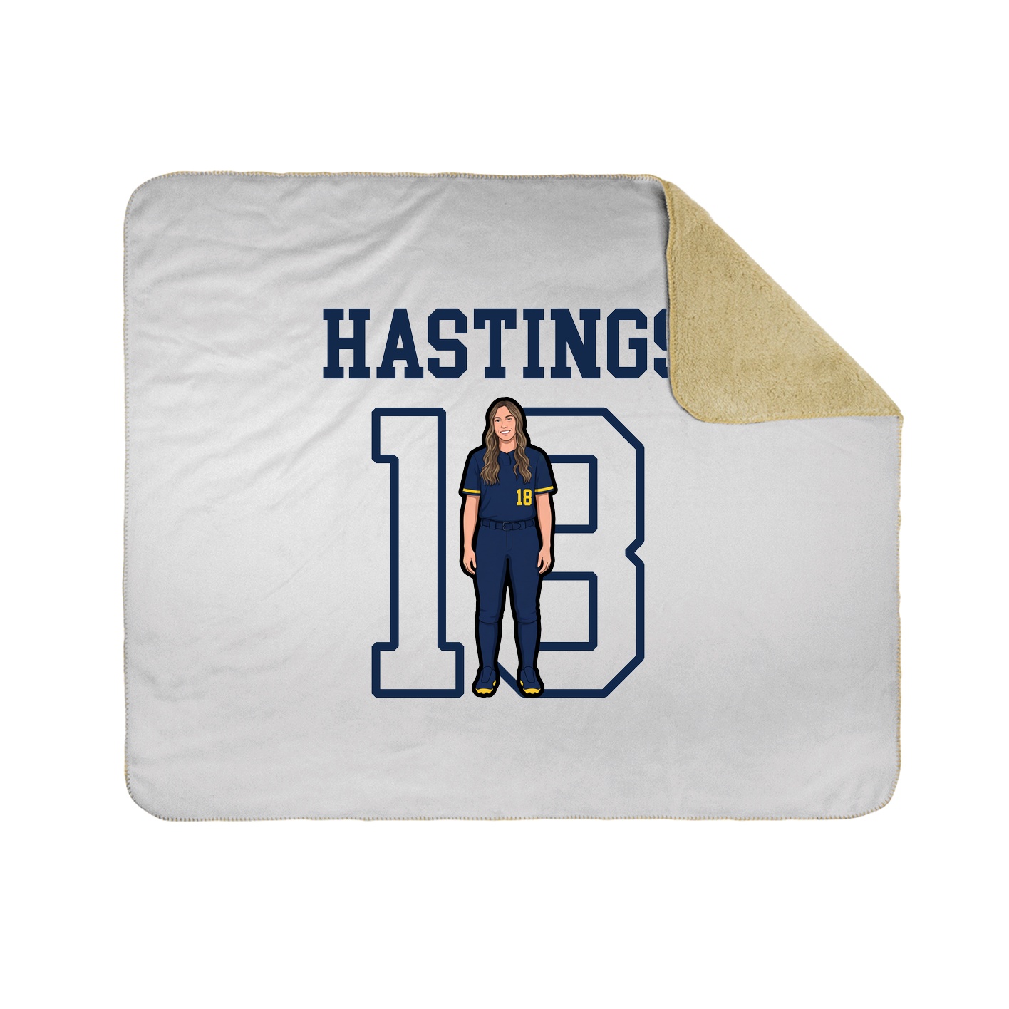 Throw Blanket — Shirsey in White