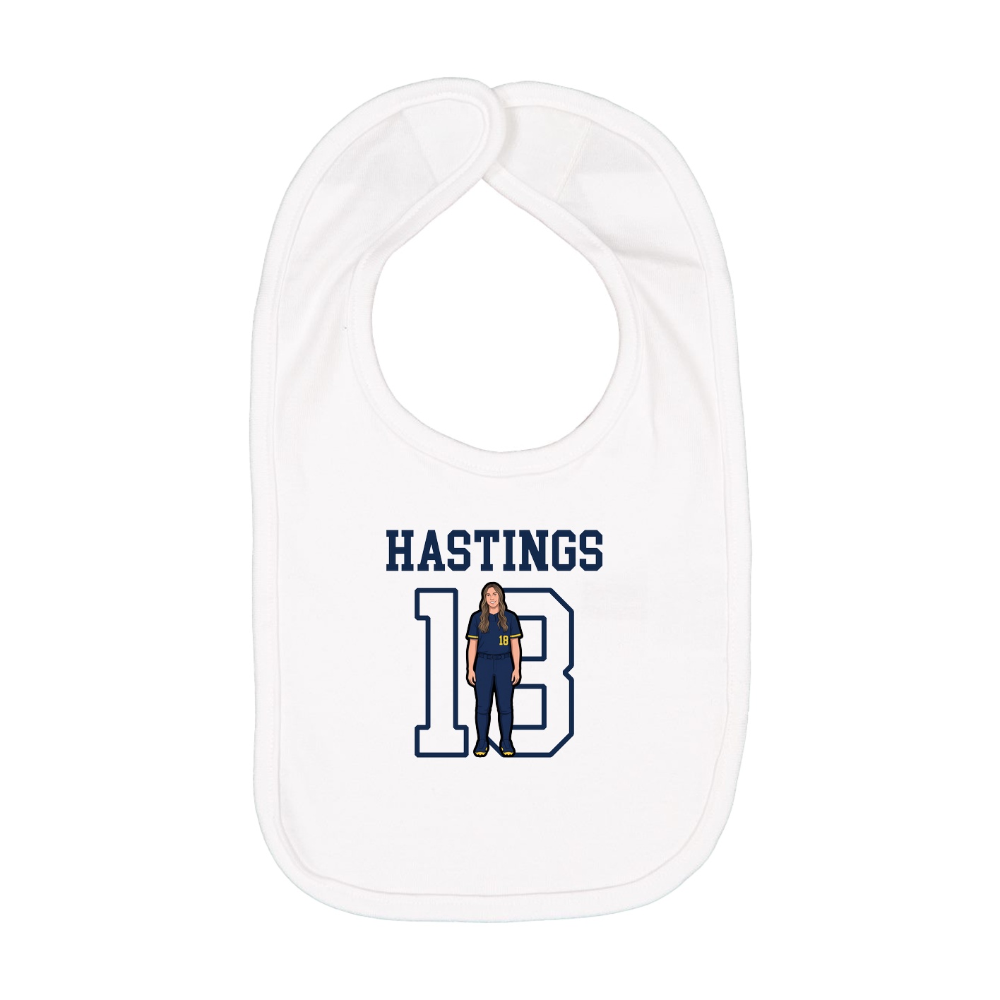 Infant Bib — Shirsey in White