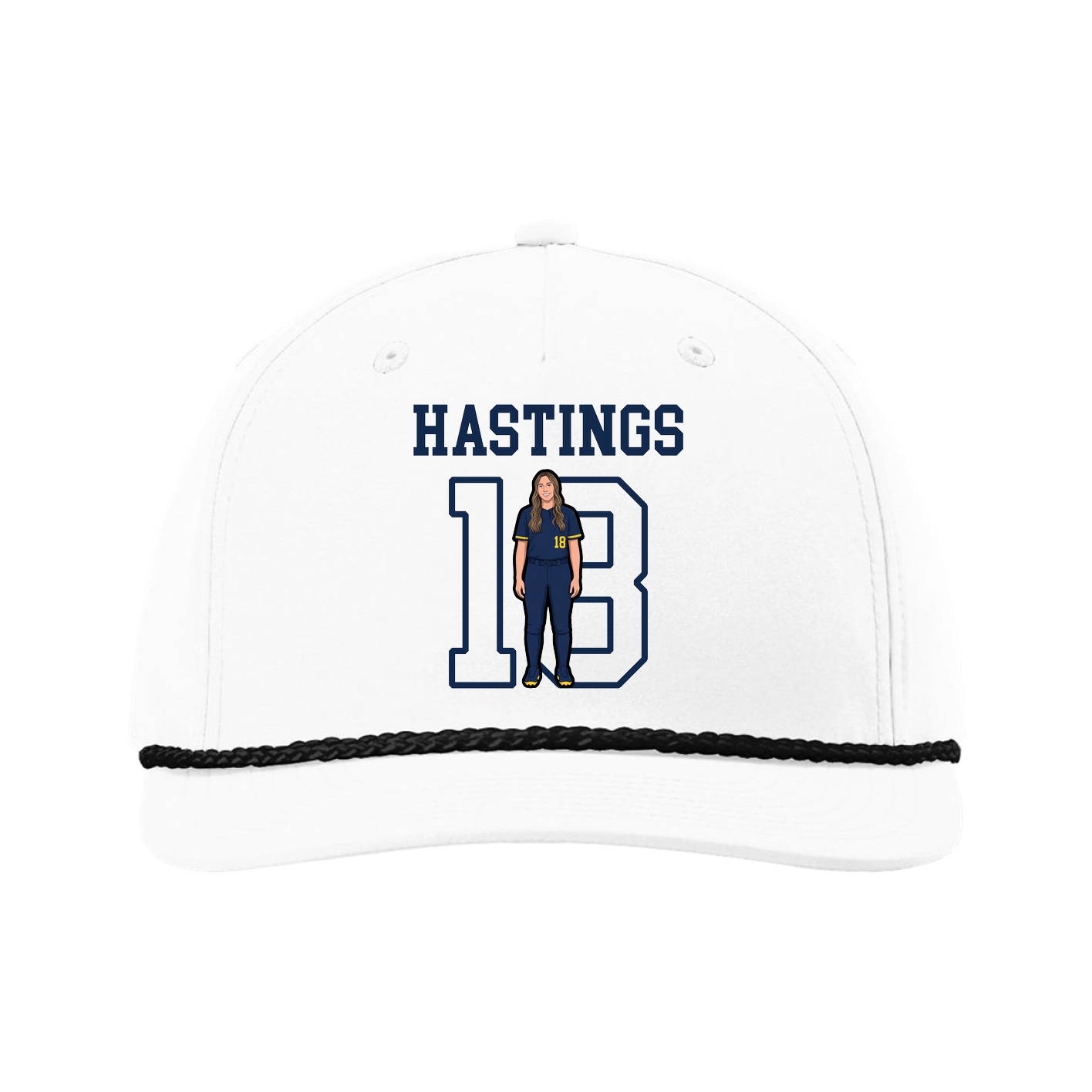 Five-Panel Classic Rope Cap — Shirsey in White