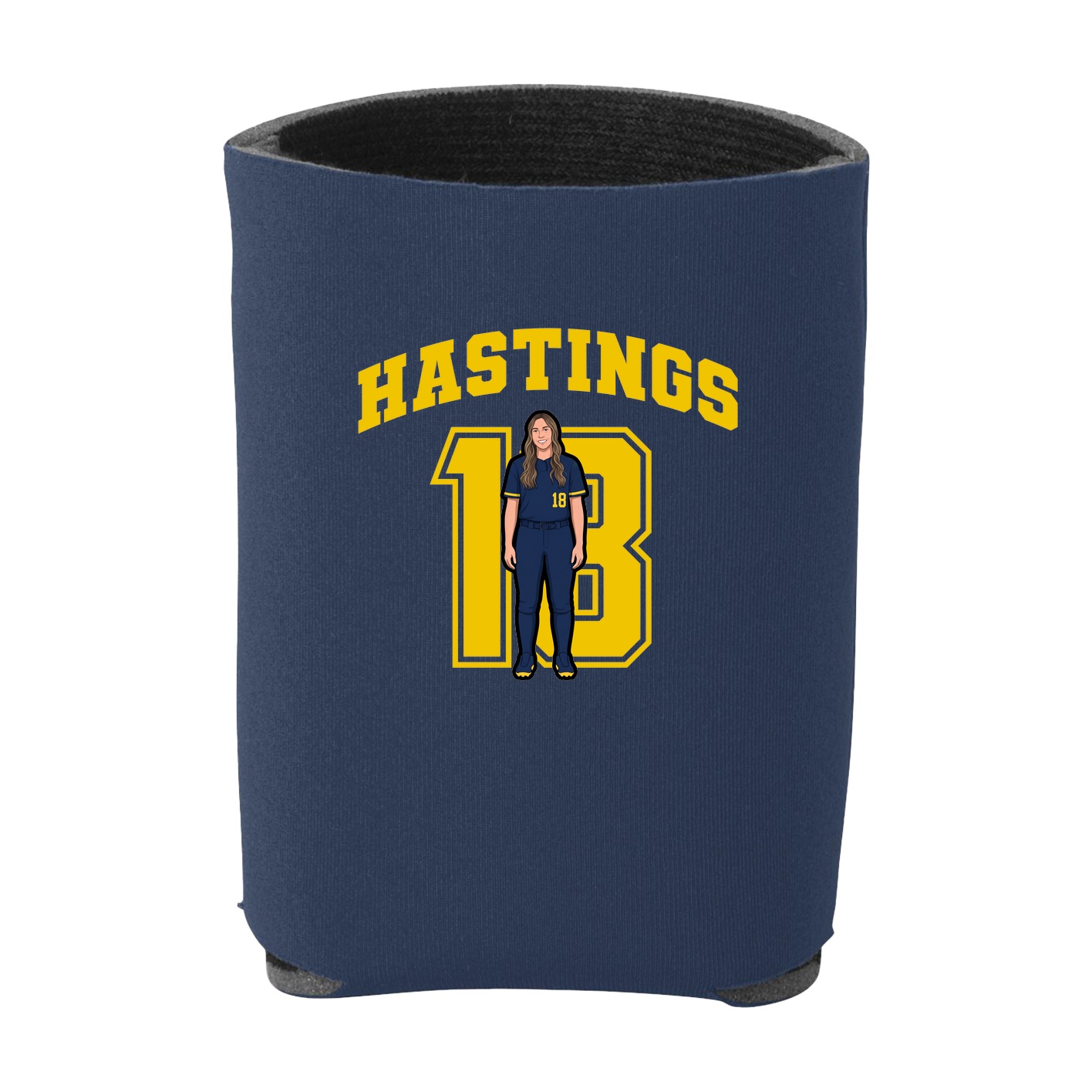 Can Holder — Number in Navy