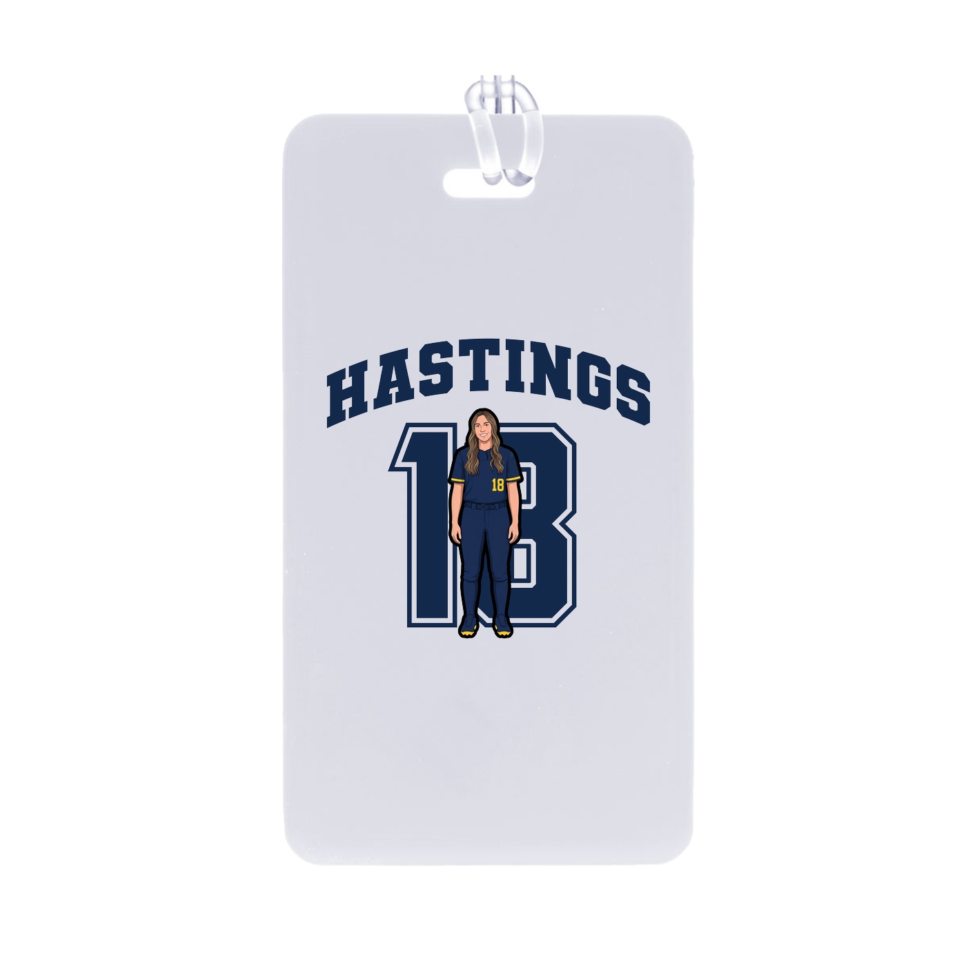 Bag Tag — Number in Classic