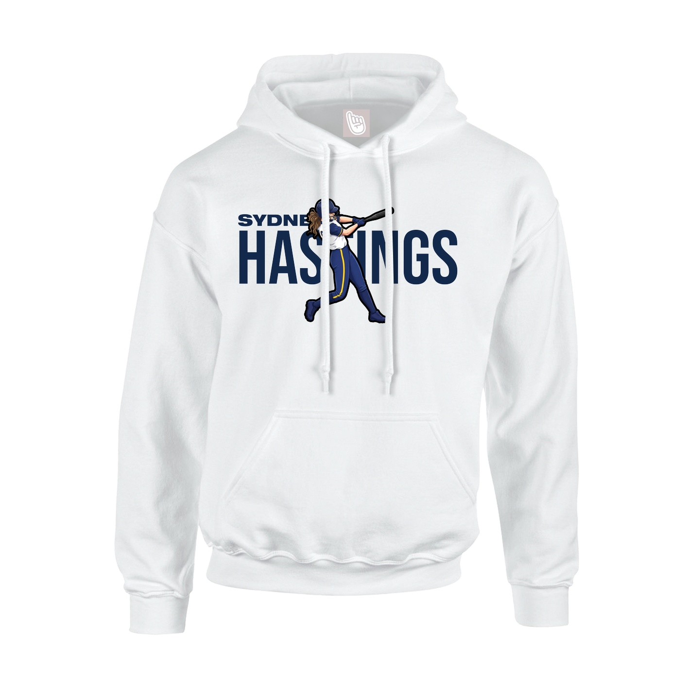 Youth Hoodie — Player Name in White