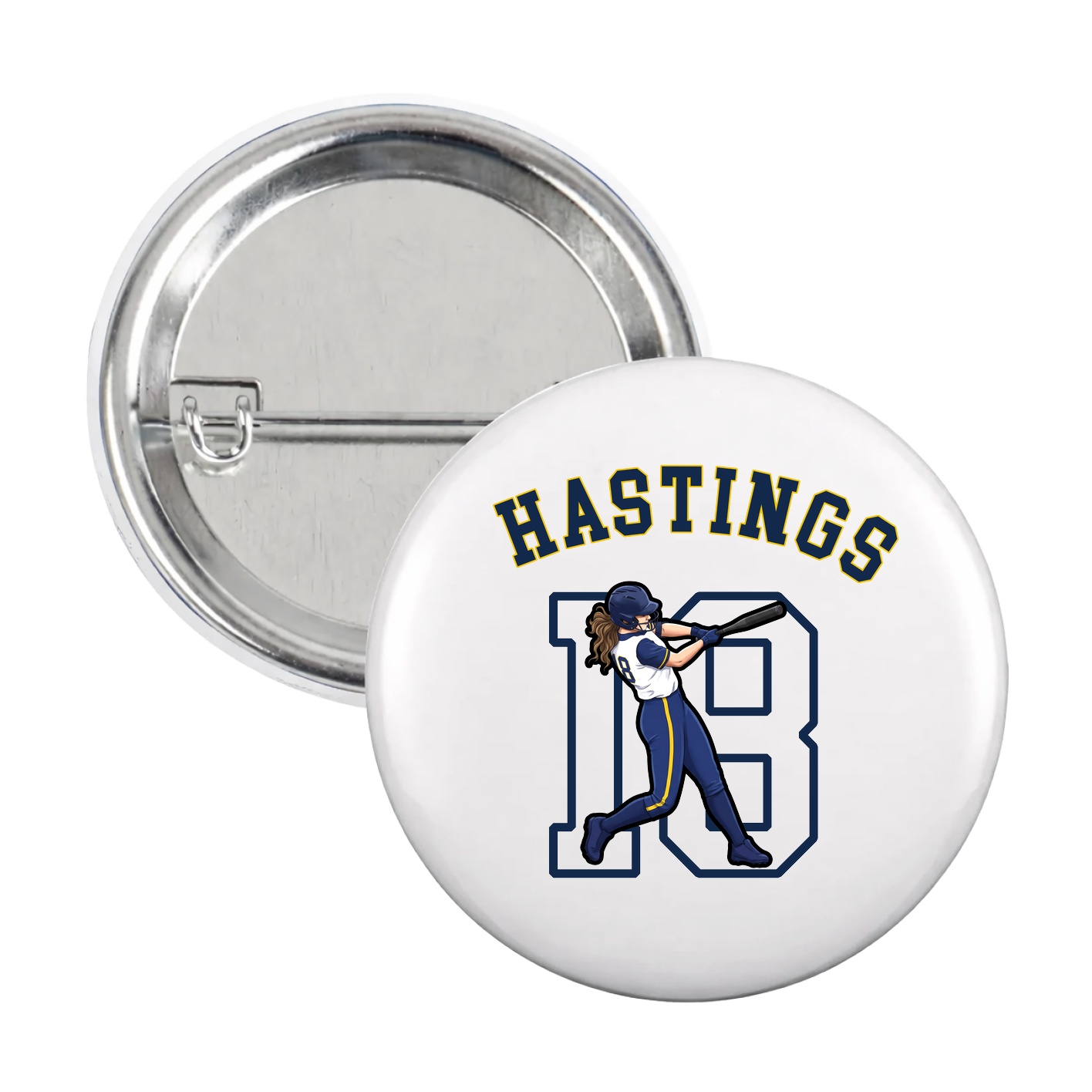 Game Day Button — Shirsey Arch in White